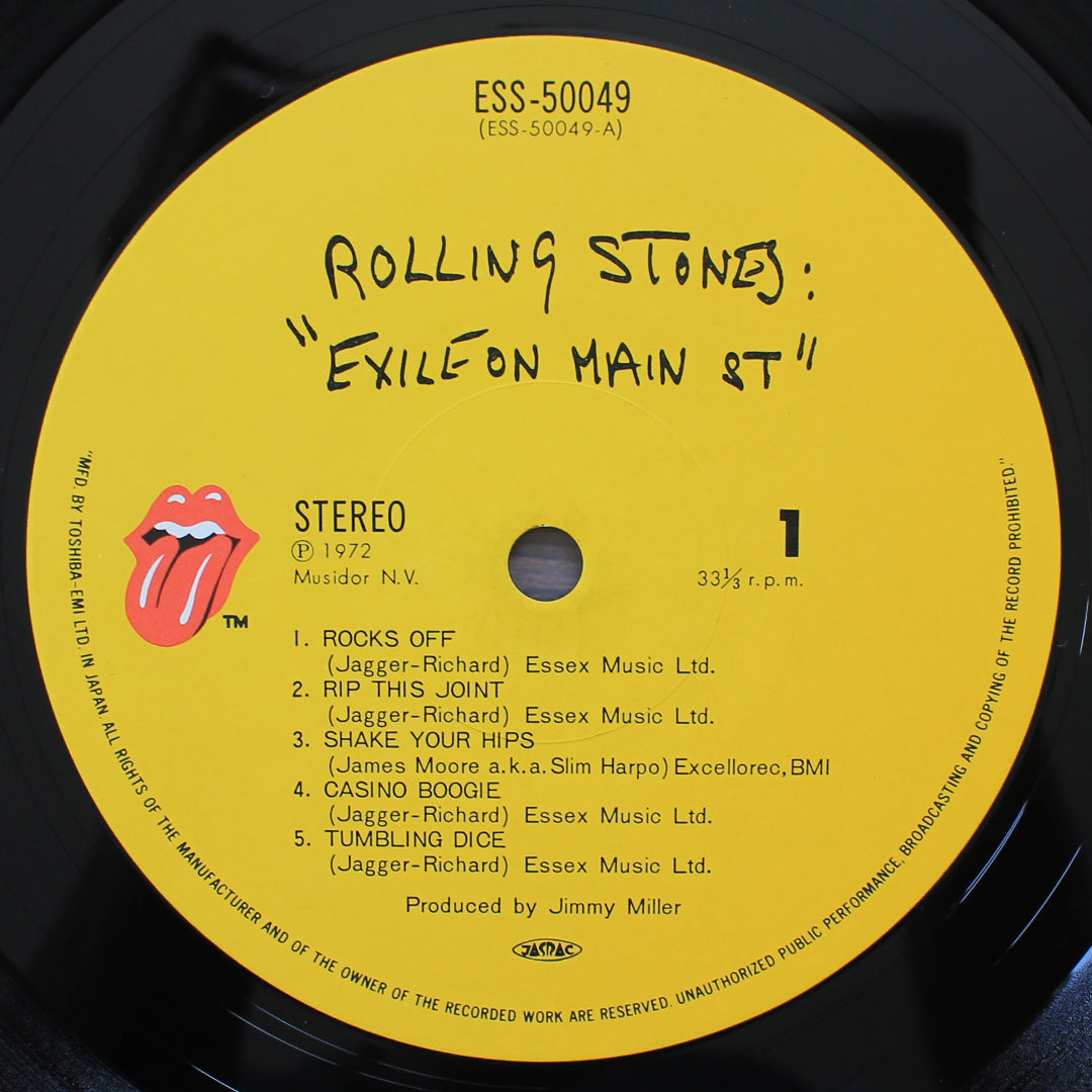 The Rolling Stones - Exile On Main St. 33'lük LP PLAK Japan Vinyl