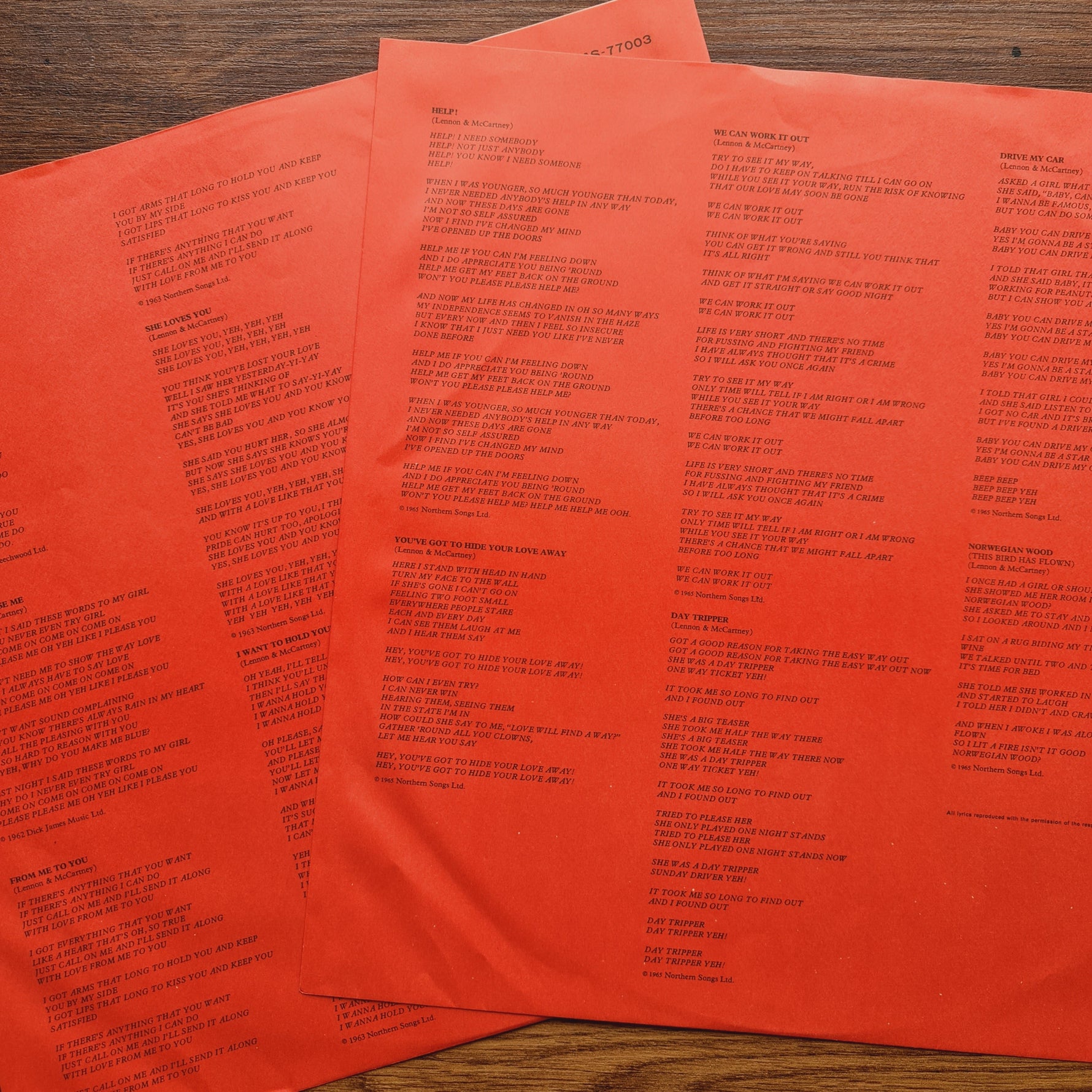 The Beatles – 1962-1966 33'lük LP PLAK Japan Vinyl