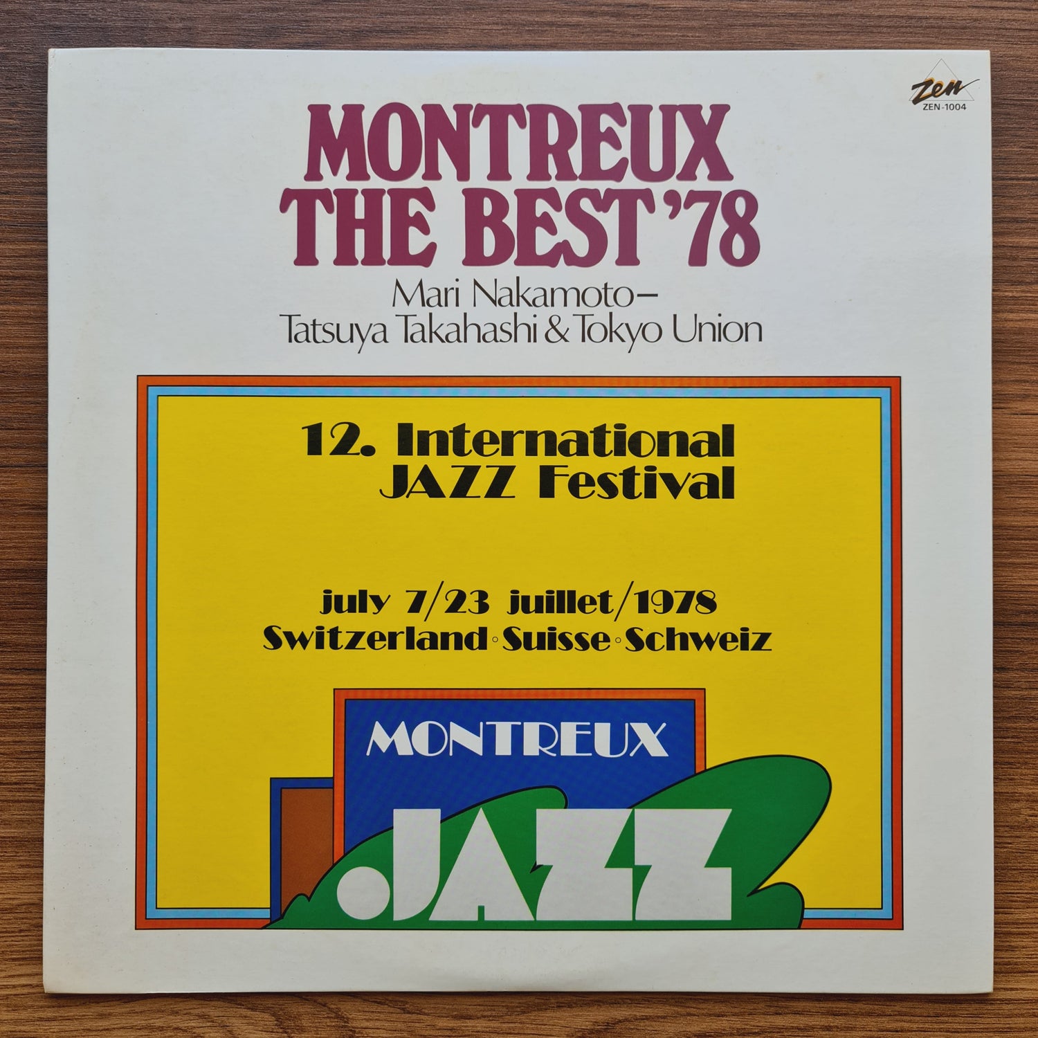 Mari Nakamoto With Tatsuya Takahashi & Tokyo Union – Montreux The Best '78 Japan Vinyl