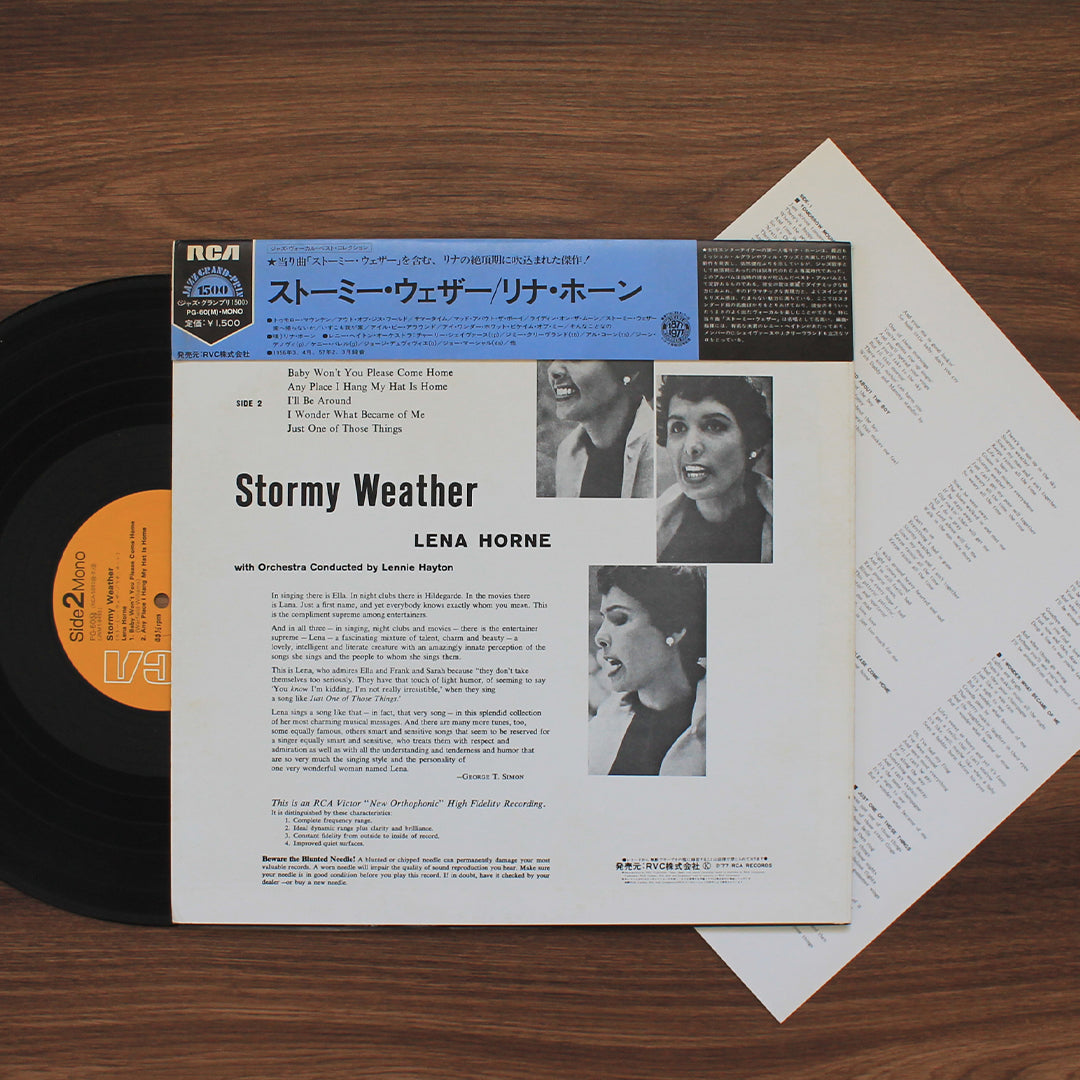 Lena Horne – Stormy Weather İmzalı Plak Japan Vinyl