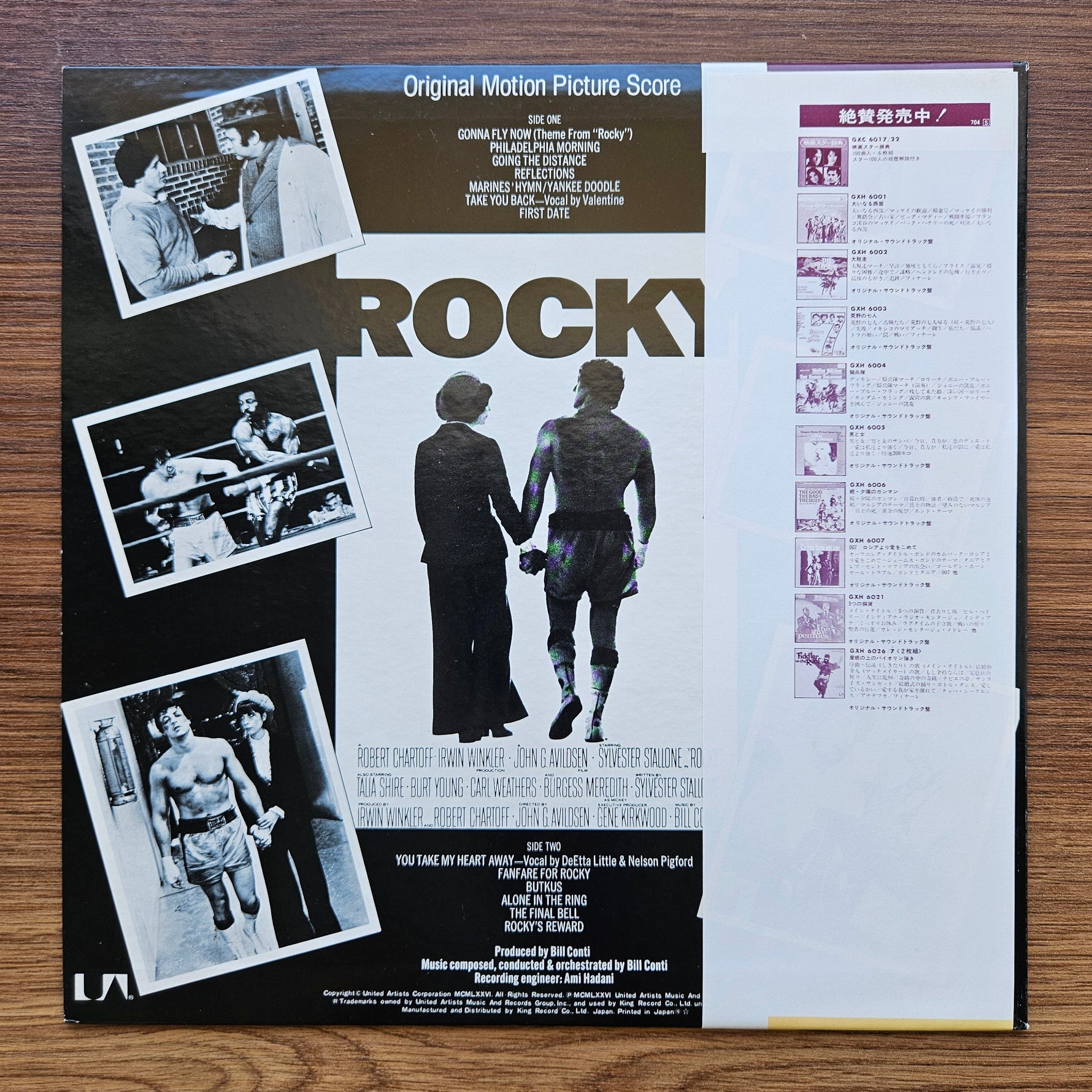Bill Conti – Rocky Soundtrack 33'lük LP PLAK Japan Vinyl