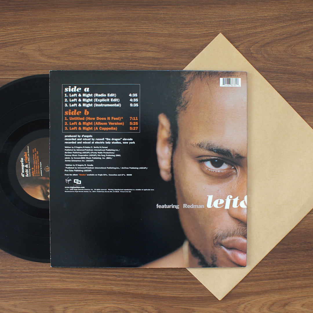 D'Angelo - Left & Right 33'lük LP PLAK Japan Vinyl