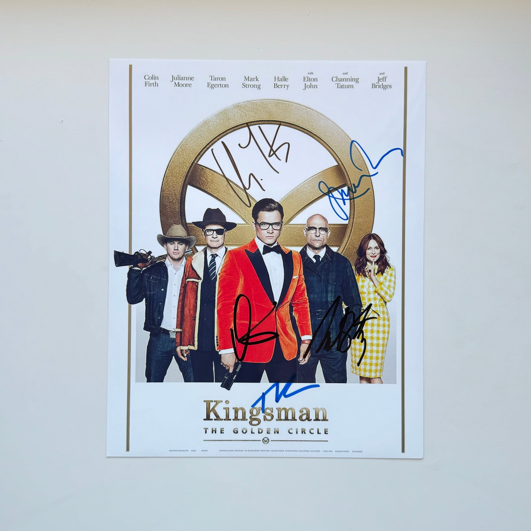 Kingsman 21x26 cm Boyutunda El İmzalı Fotoğraf (Ömür Boyu COA) Japan Vinyl