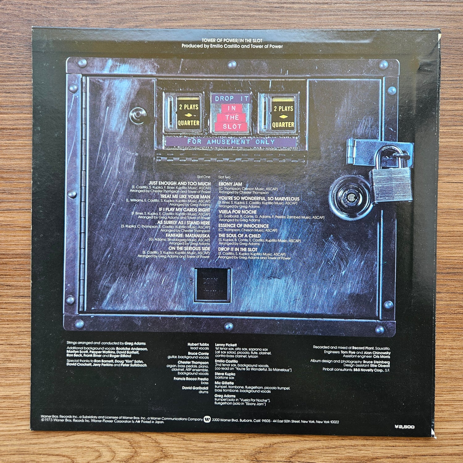 Tower Of Power – In The Slot 33'lük LP PLAK Japan Vinyl