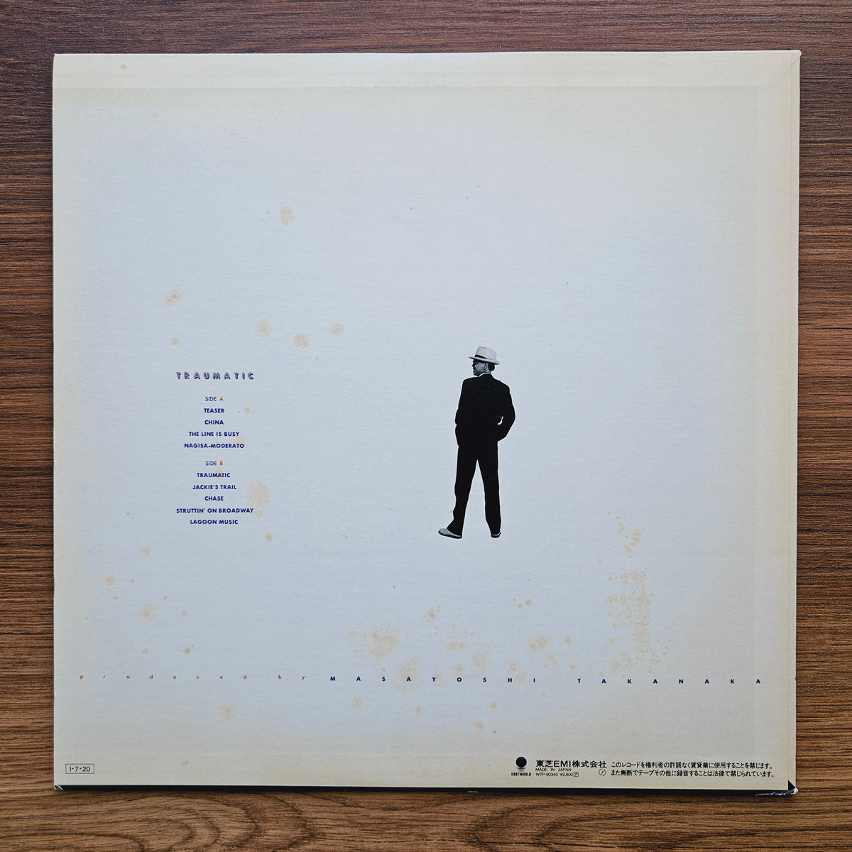Masayoshi Takanaka – Traumatic 33'lük LP PLAK Japan Vinyl
