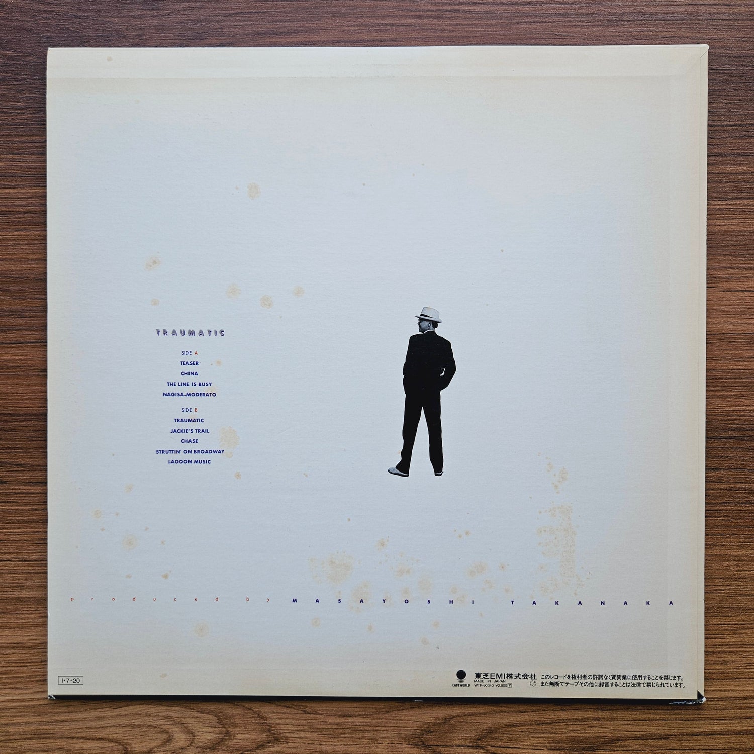 Masayoshi Takanaka – Traumatic 33'lük LP PLAK Japan Vinyl