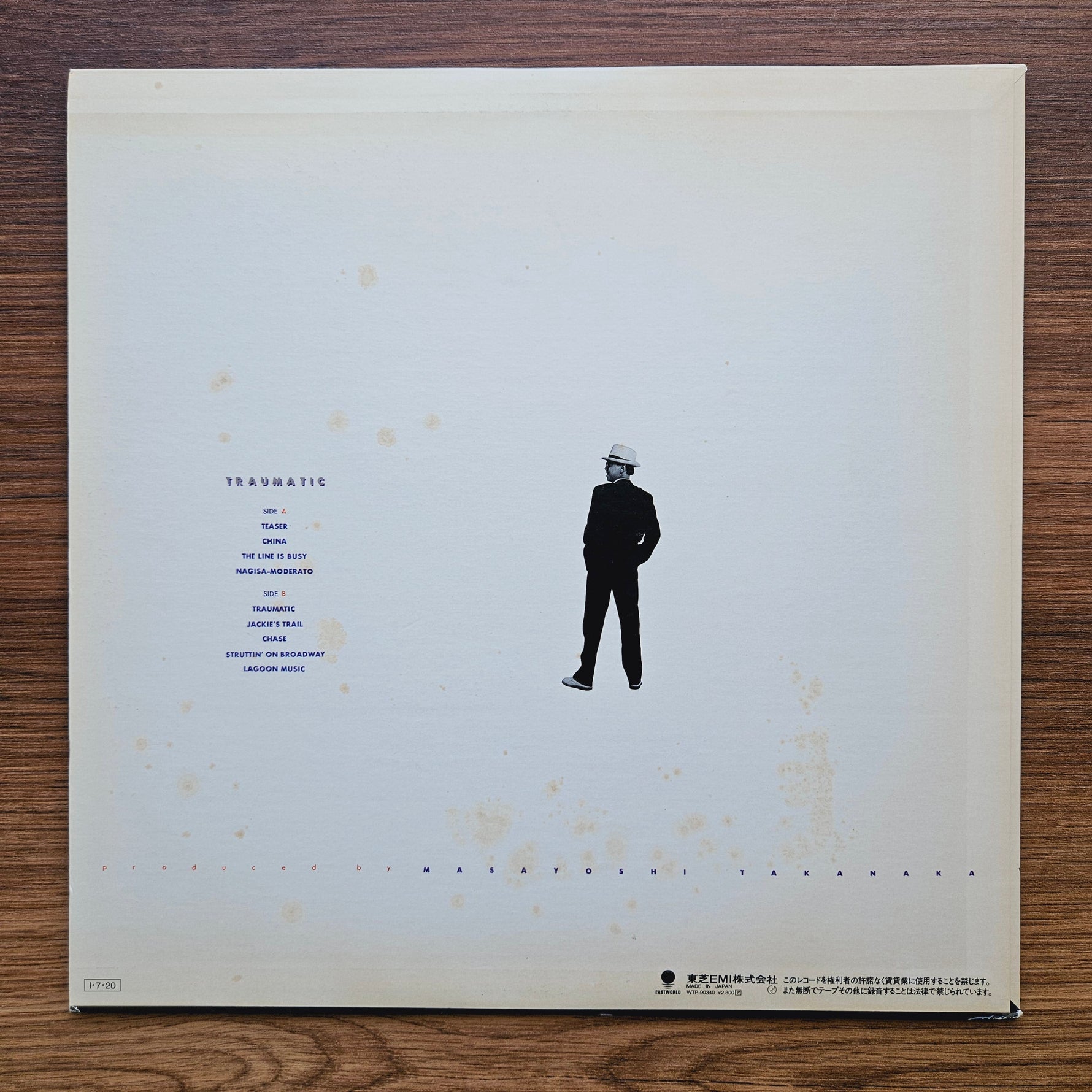 Masayoshi Takanaka – Traumatic 33'lük LP PLAK Japan Vinyl