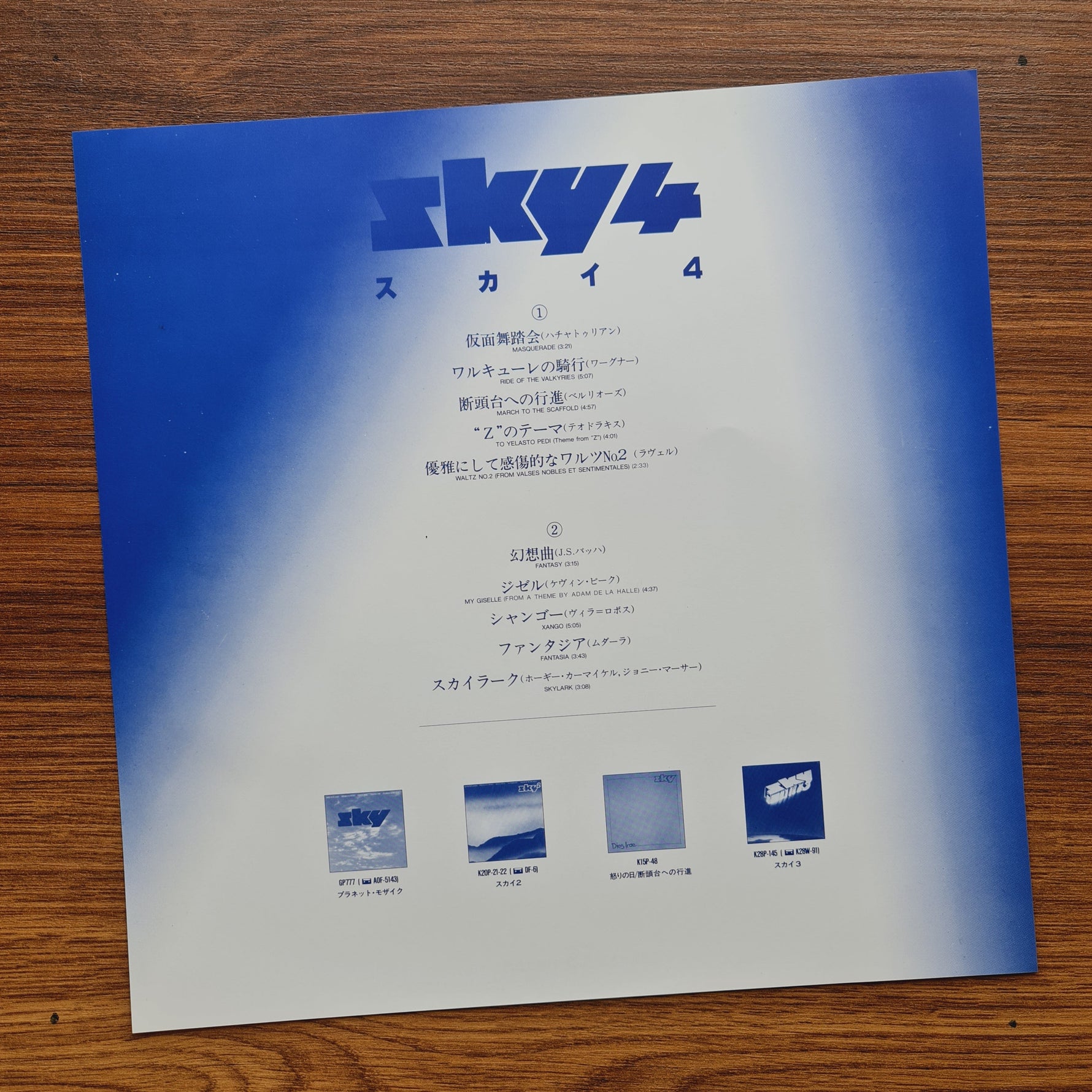 Sky – Sky 4 Forthcoming 33'lük LP PLAK Japan Vinyl