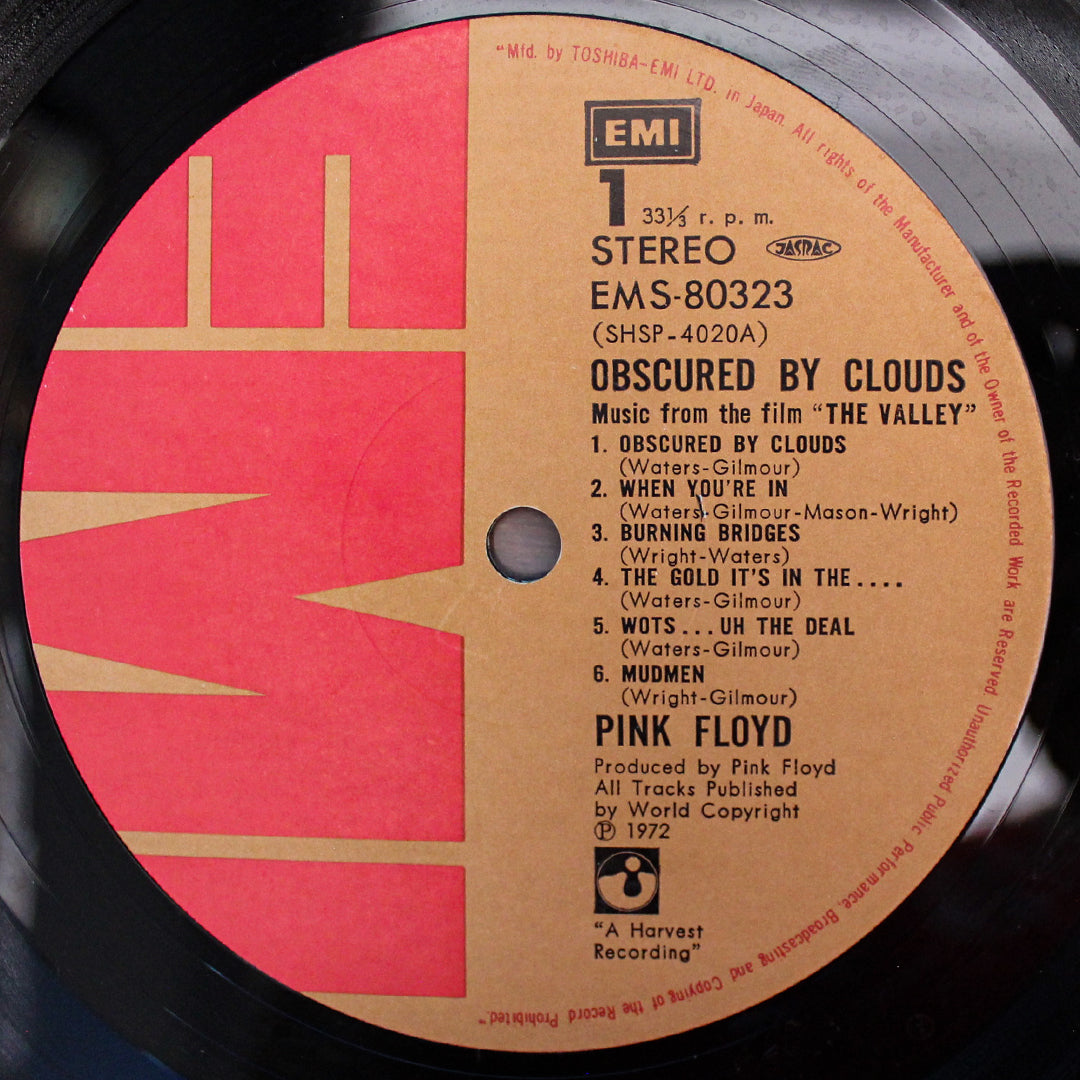 Pink Floyd ‎- Obscured By Clouds Japan Vinyl