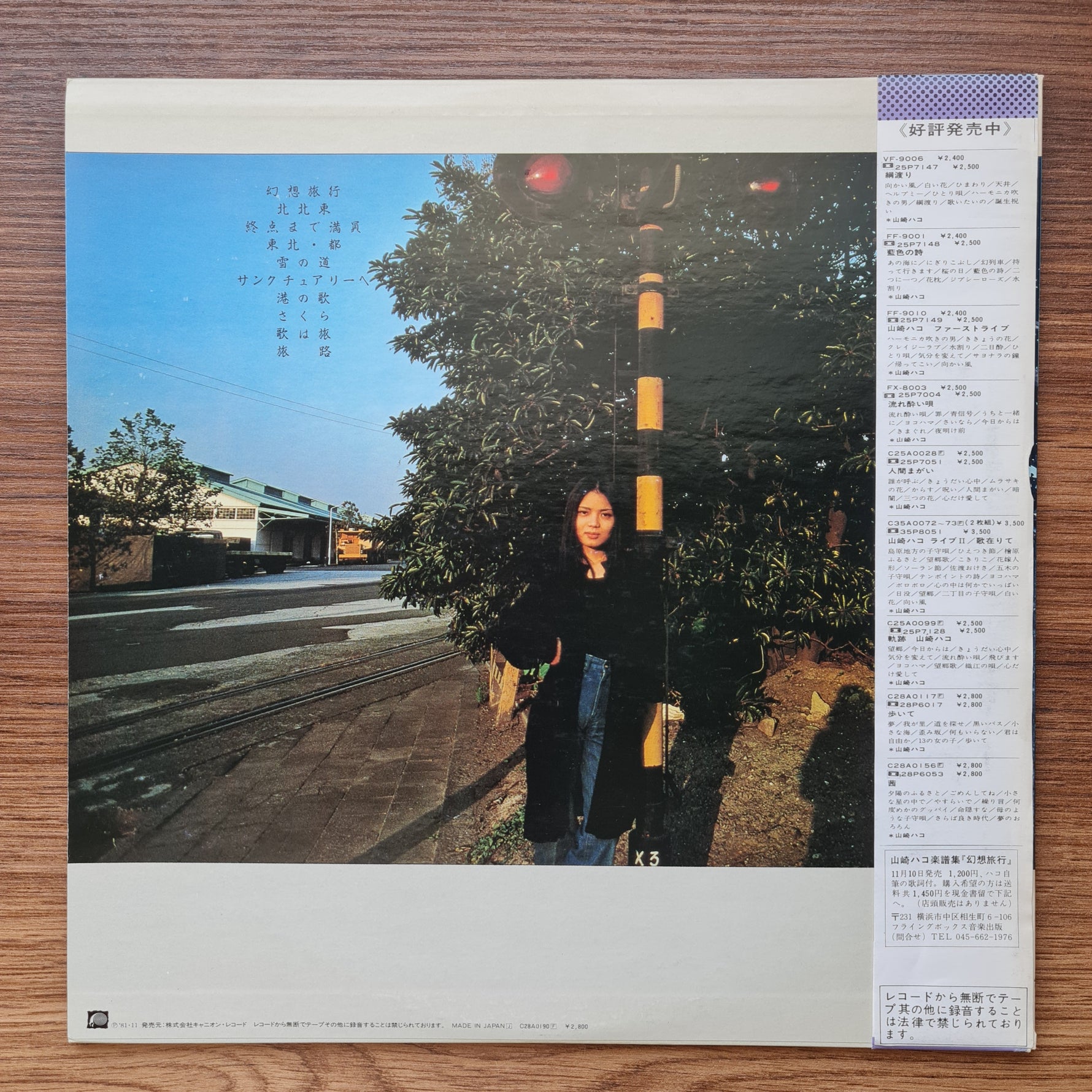 Hako Yamasaki - Huànxiǎng lǚxíng 33'lük LP PLAK Japan Vinyl
