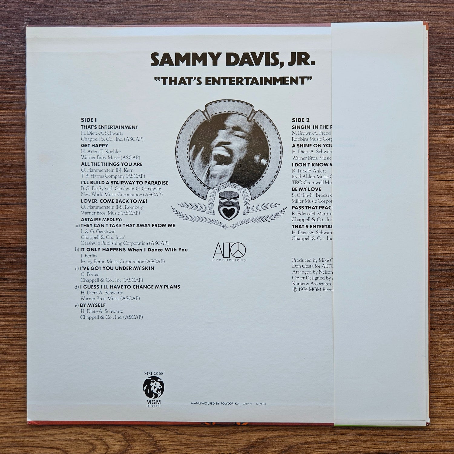 Sammy Davis Jr. – That's Entertainment 33'lük LP PLAK Japan Vinyl