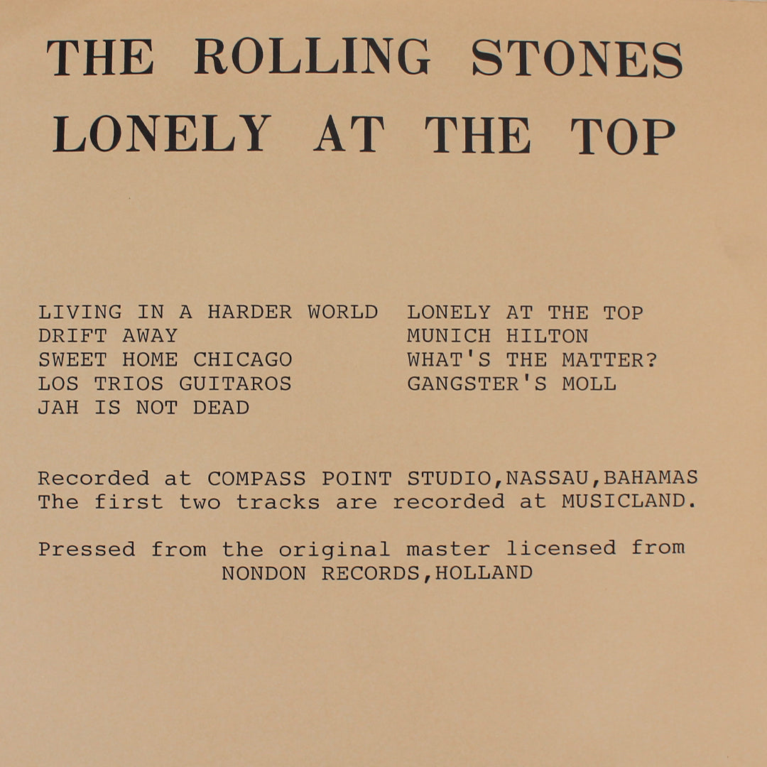 Rolling Stones - Lonely At The Top 33'lük LP PLAK Japan Vinyl