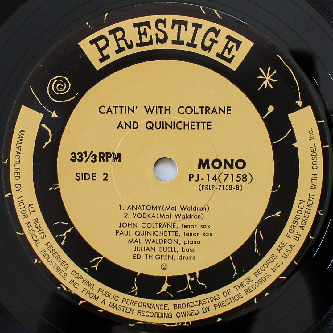 John Coltrane And Paul Quinichette - Cattin' With Coltrane And Quinichette Japan Vinyl