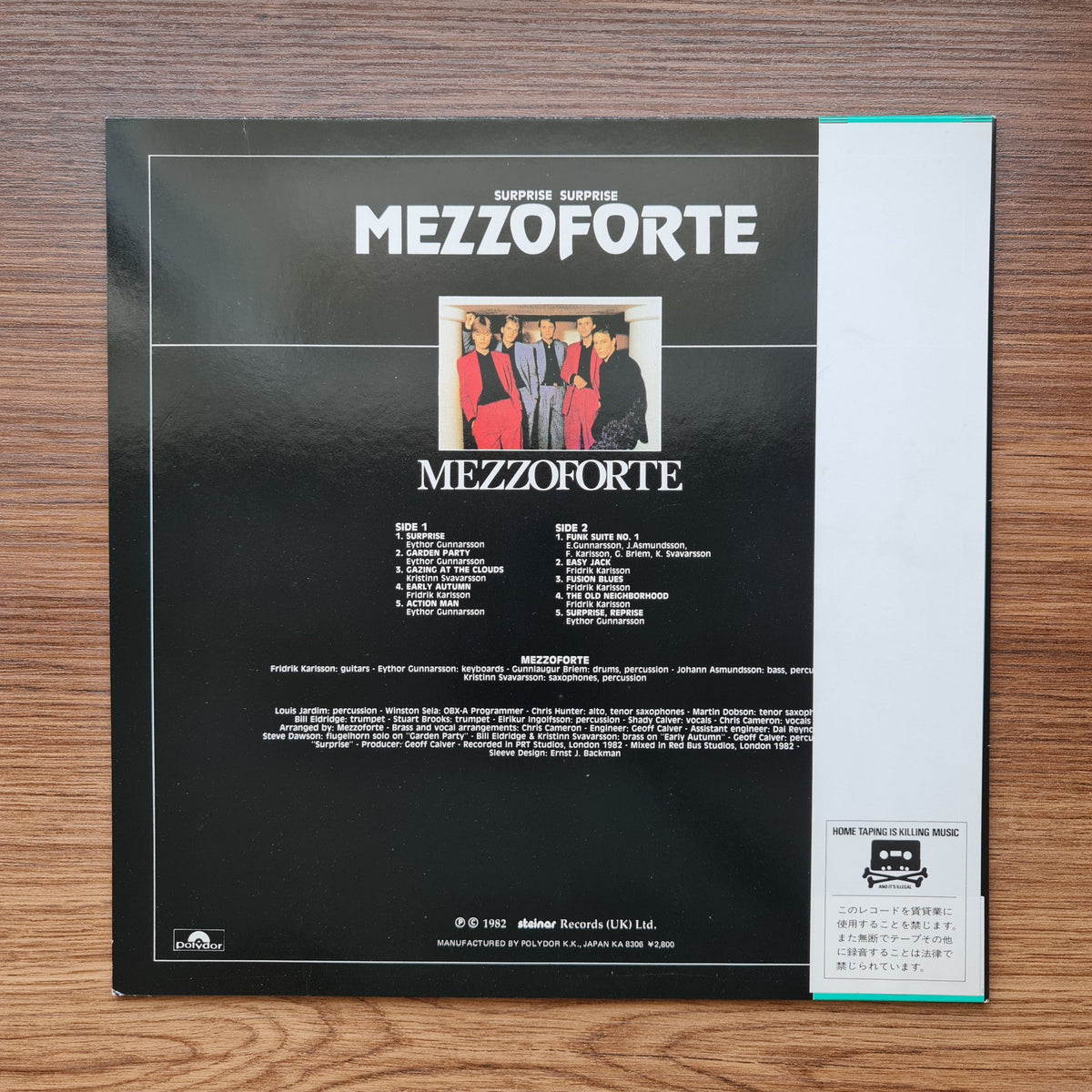 Mezzoforte – Surprise Surprise 33'lük LP PLAK Japan Vinyl