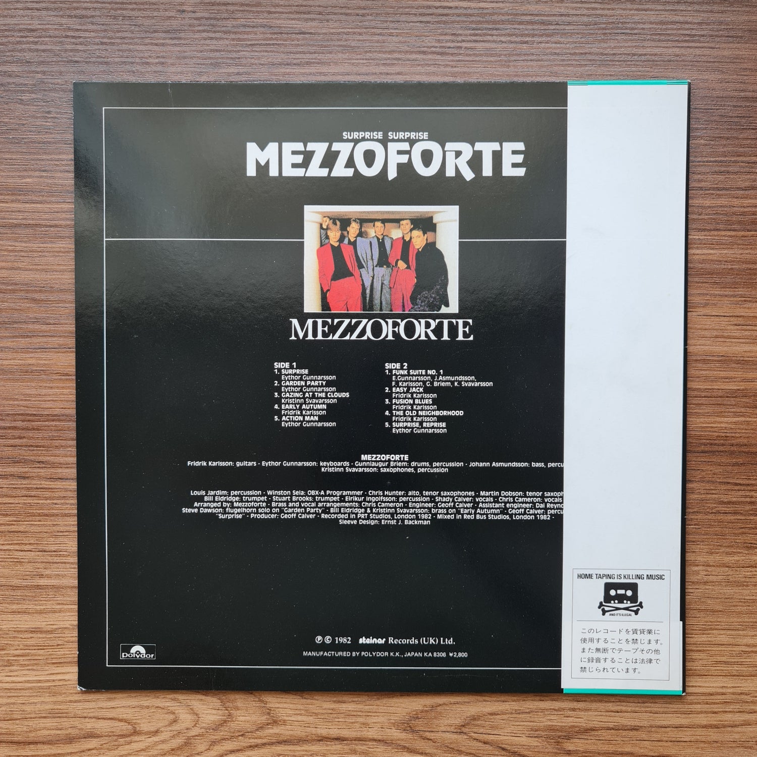 Mezzoforte – Surprise Surprise 33'lük LP PLAK Japan Vinyl