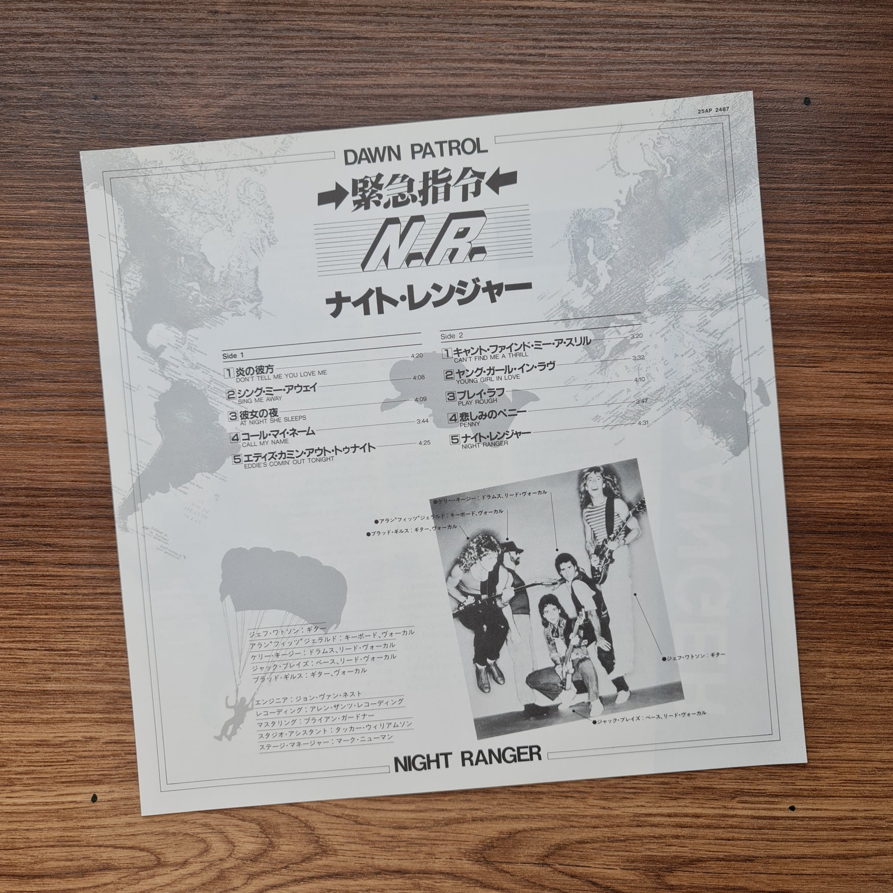 Night Ranger – Dawn Patrol 33'lük LP PLAK Japan Vinyl