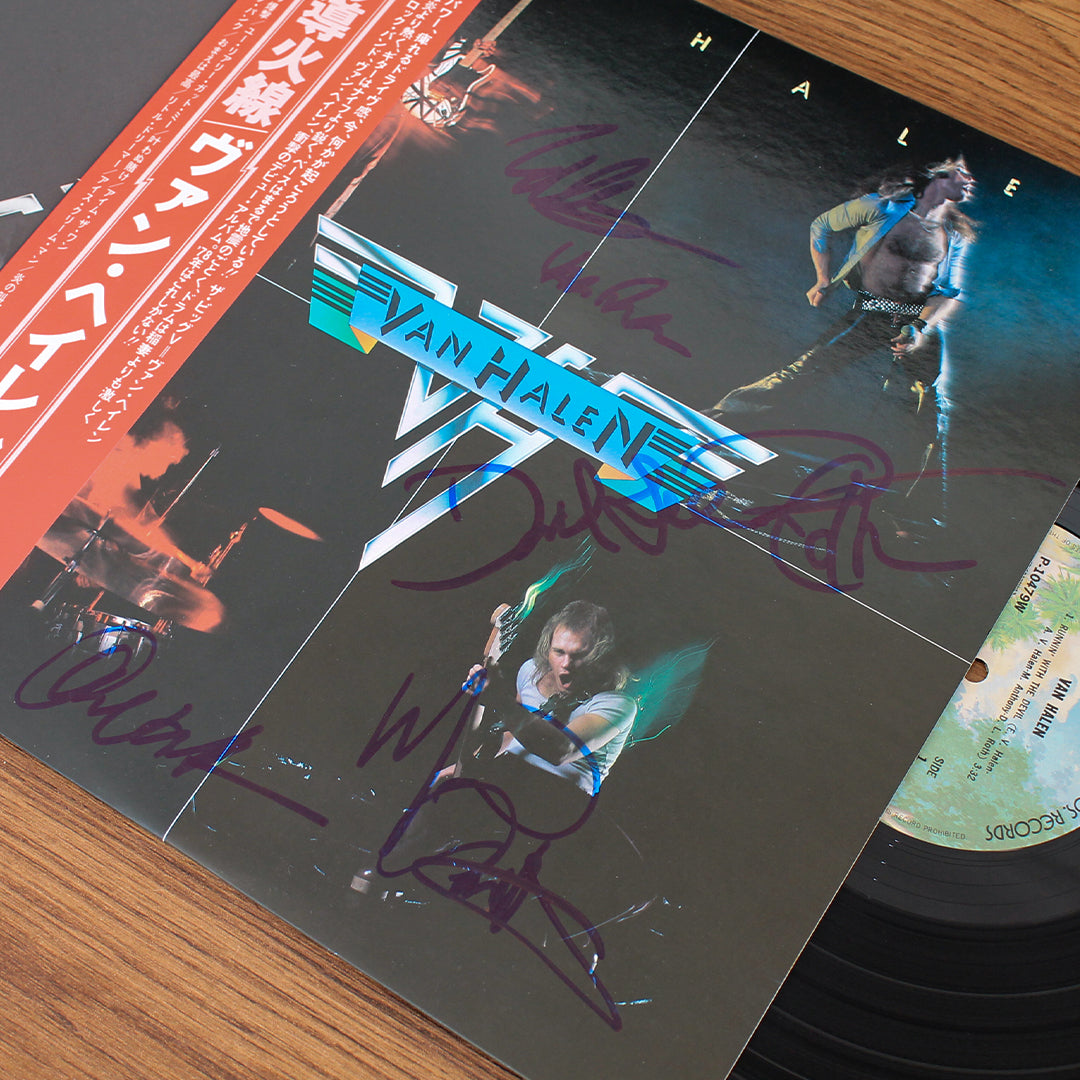ＶＡＮ ＨＡＬＥＮ Van Halen – Van Halen İmzalı Plak – Only Japan Vinyl