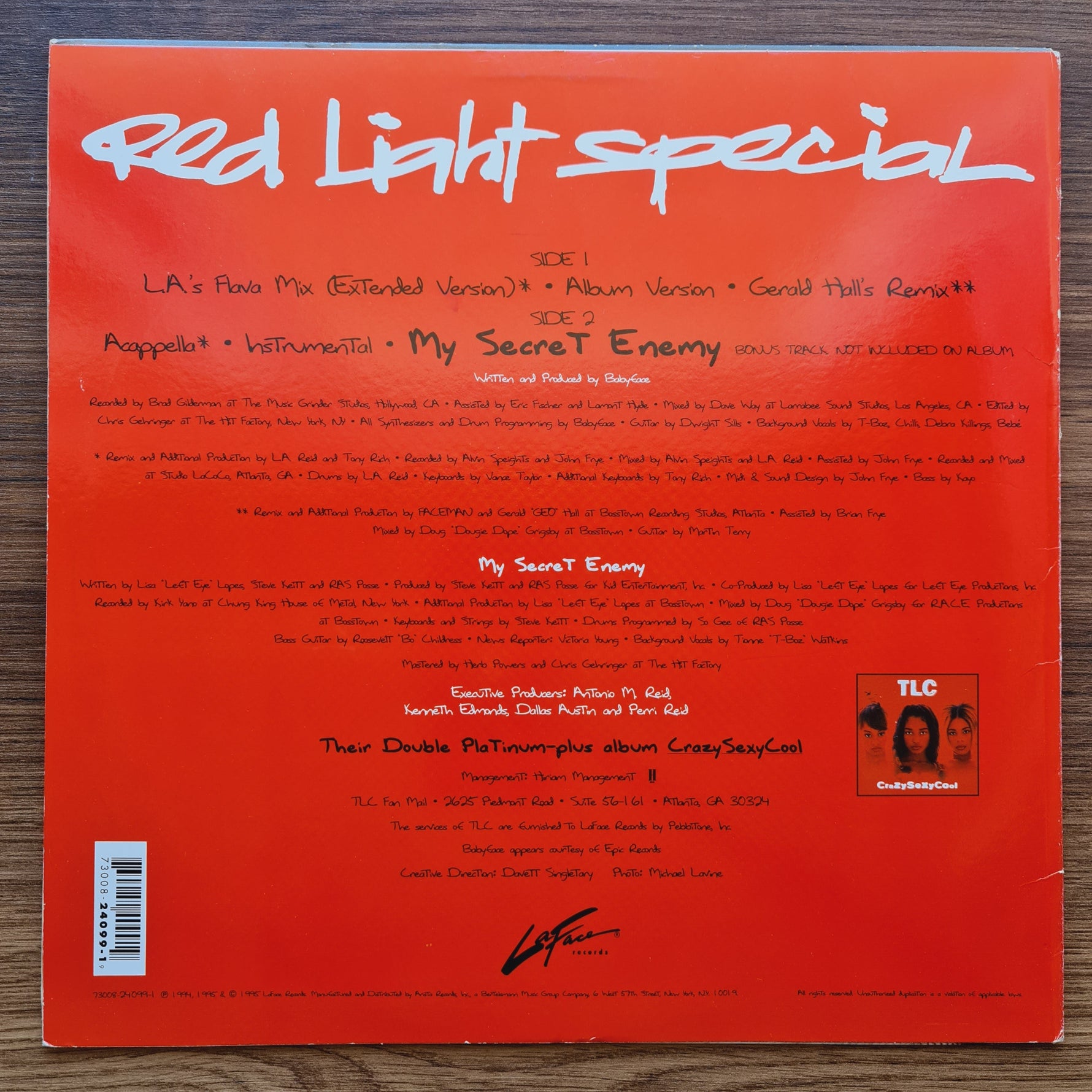 TLC - Red Light Special Japan Vinyl