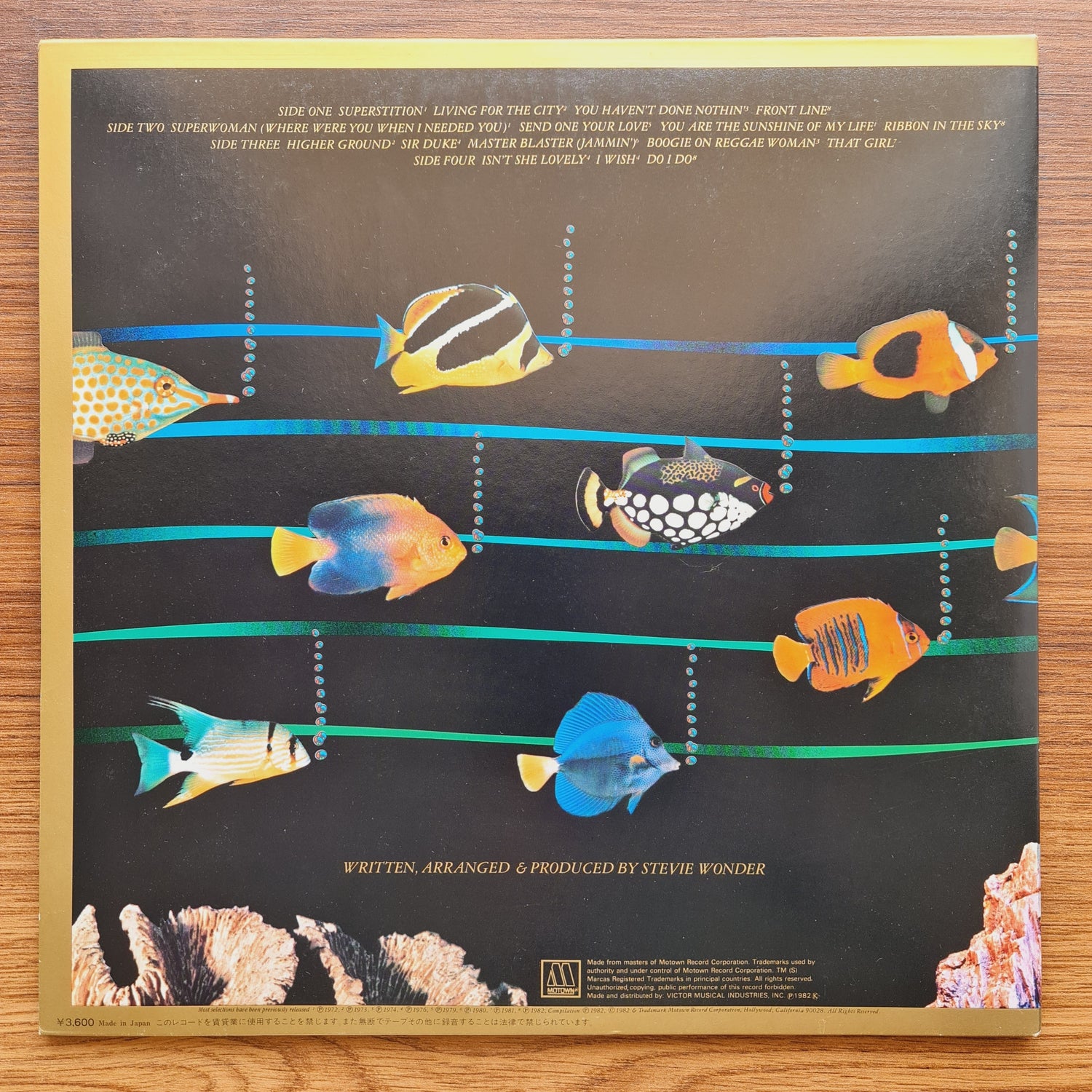 Stevie Wonder – Stevie Wonder's Original Musiquarium I 33'lük LP PLAK Japan Vinyl