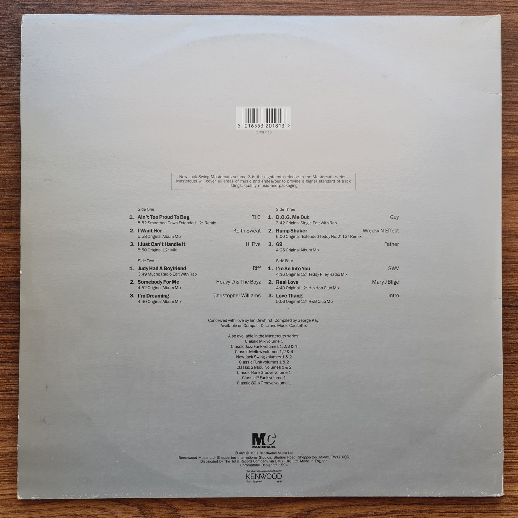 New Jack Swing Mastercuts Volume 3 Japan Vinyl