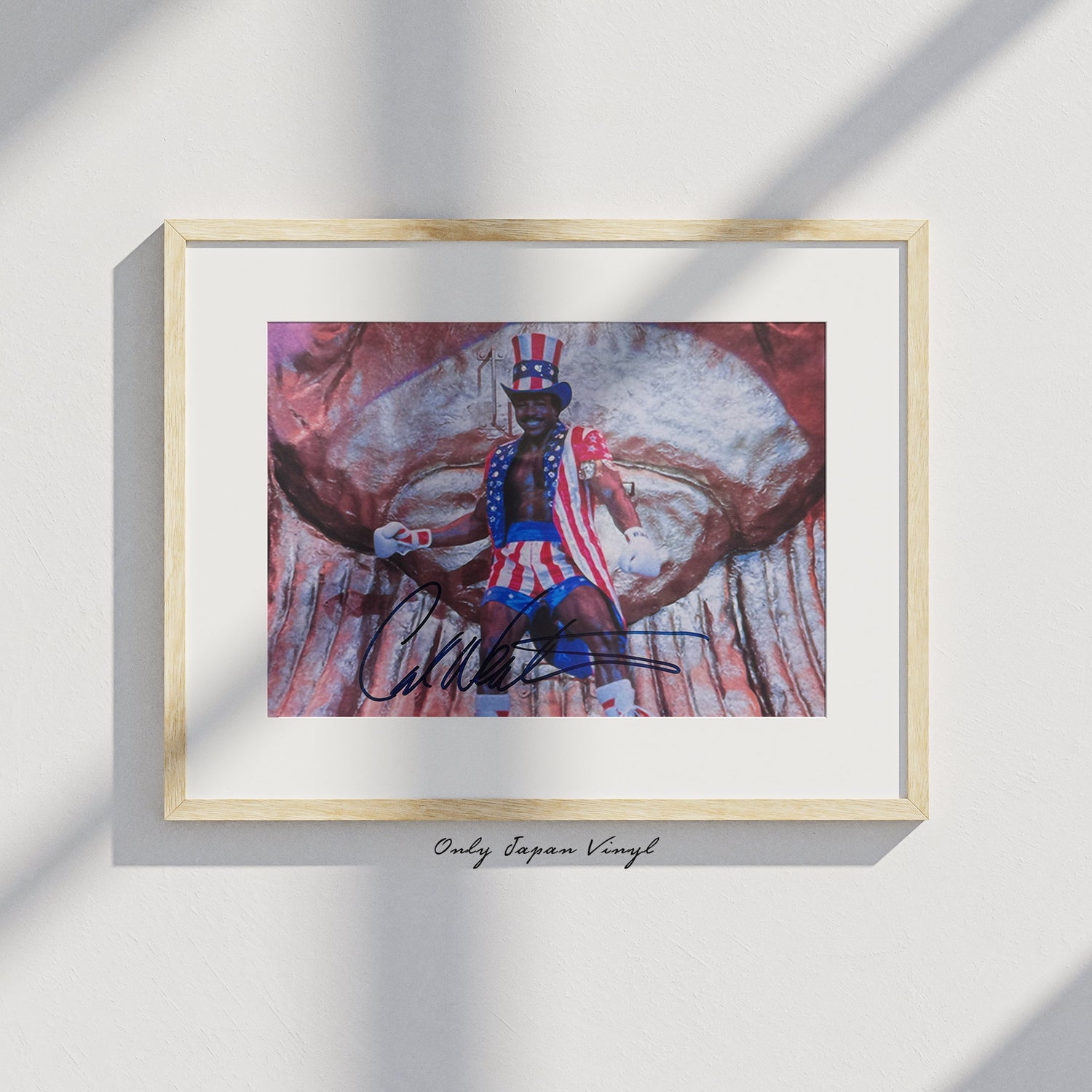 Carl Weathers Apollo Creed 21x26 cm Boyutunda El İmzalı Fotoğraf (Ömür Boyu COA) Japan Vinyl