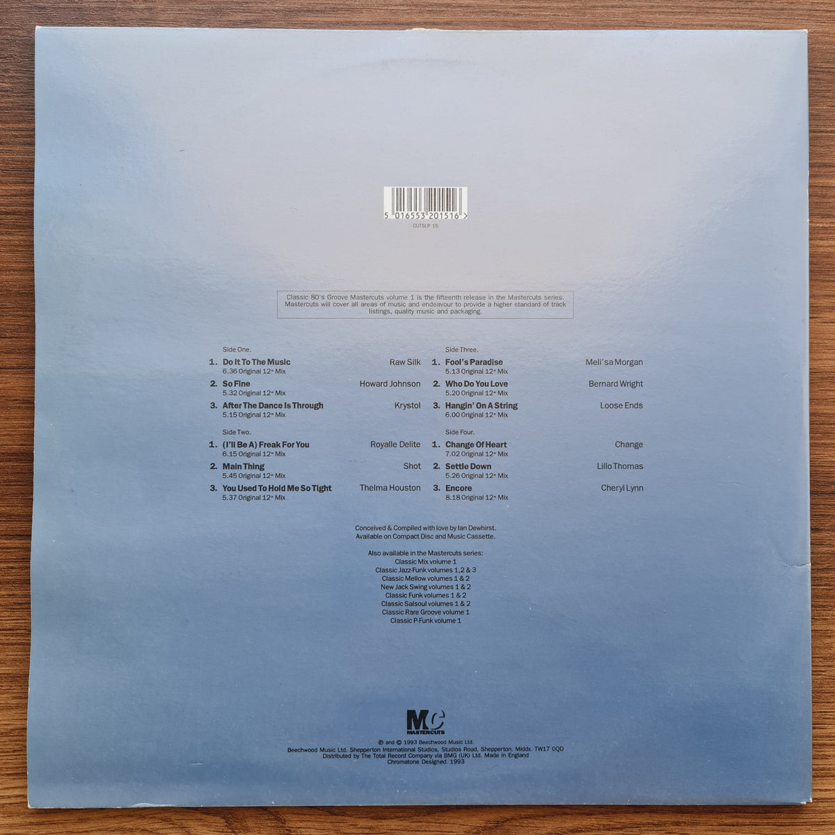 Classic 80's Groove Mastercuts Volume 1 Japan Vinyl