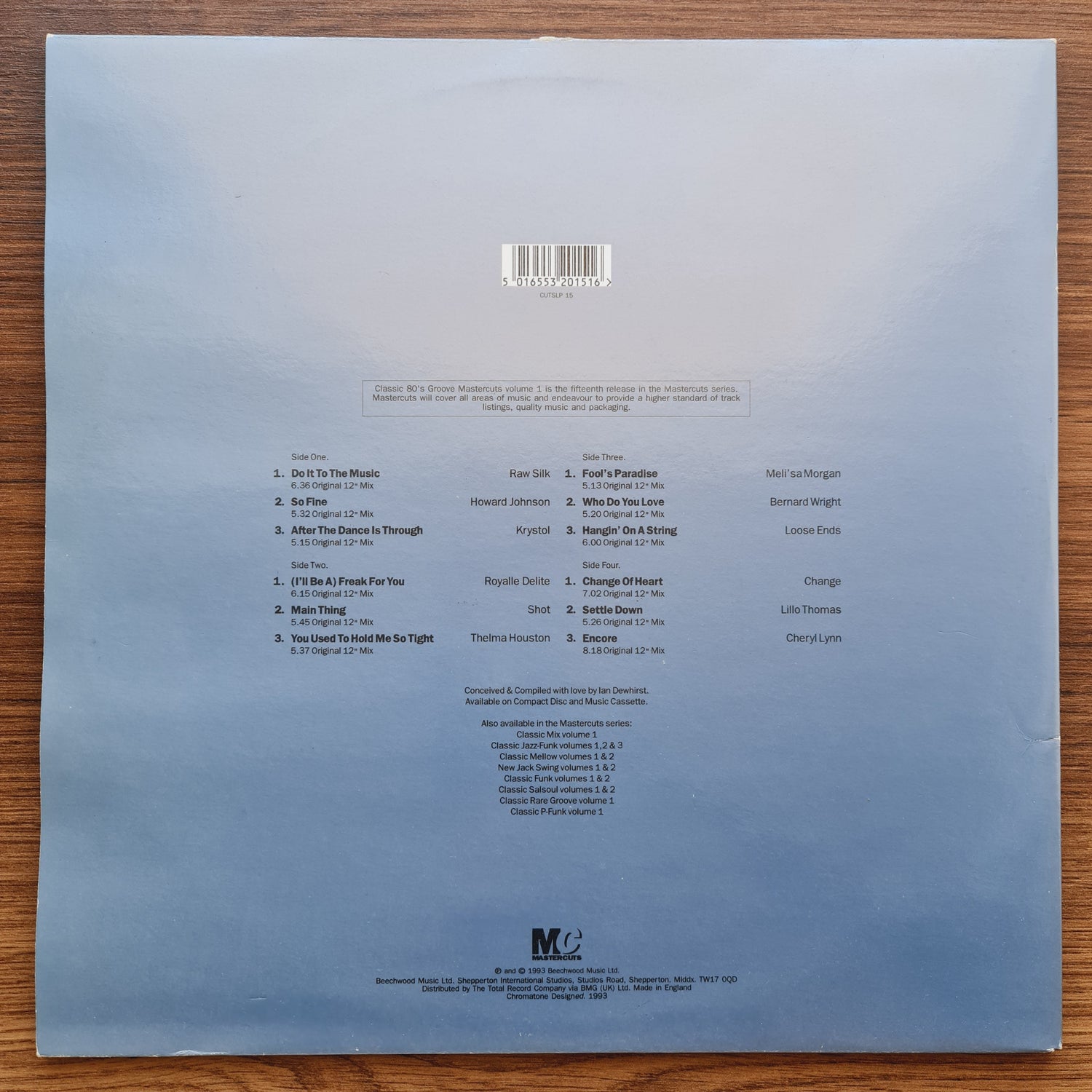 Classic 80's Groove Mastercuts Volume 1 Japan Vinyl