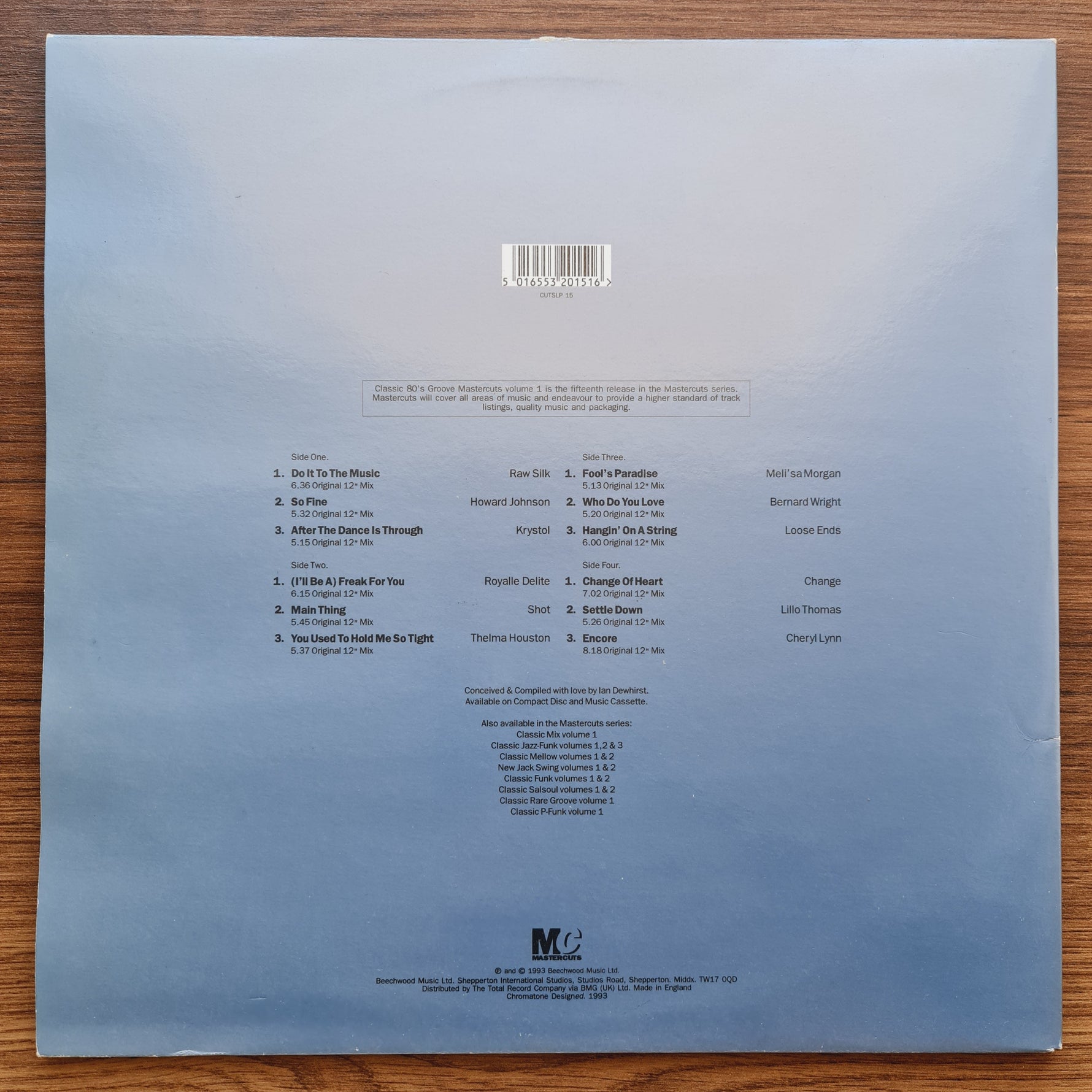 Classic 80's Groove Mastercuts Volume 1 Japan Vinyl