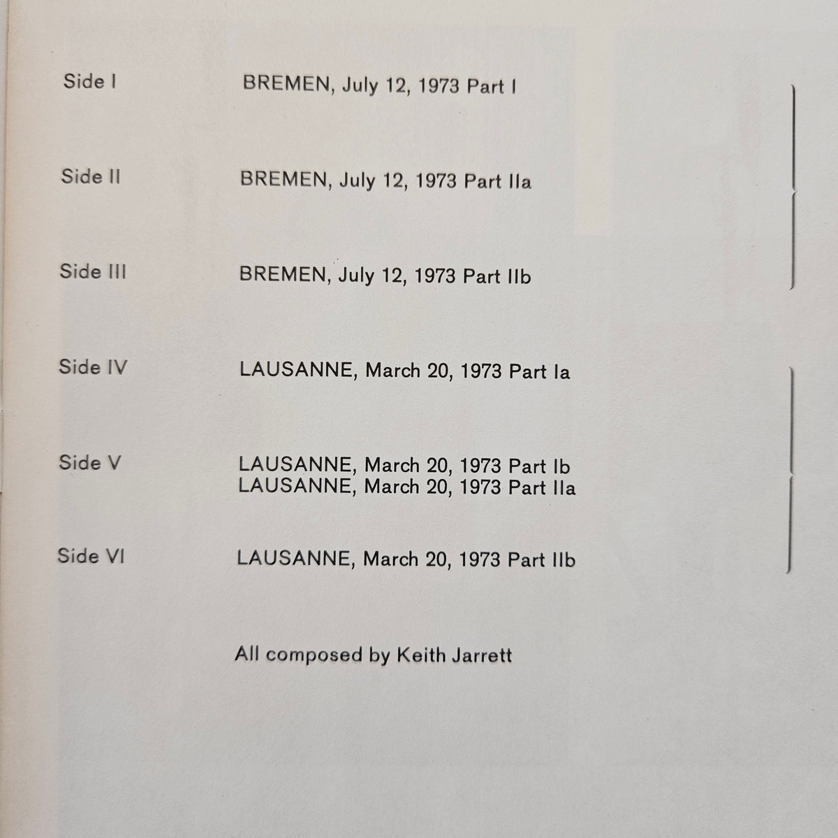 Keith Jarrett – Solo Concerts: Bremen / Lausanne Japan Vinyl