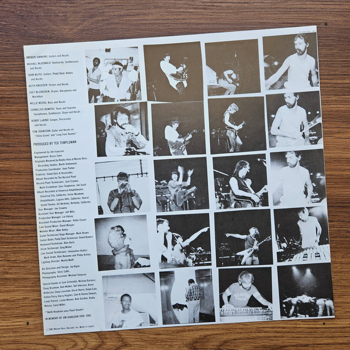 The Doobie Brothers – Farewell Tour 33'lük LP PLAK Japan Vinyl