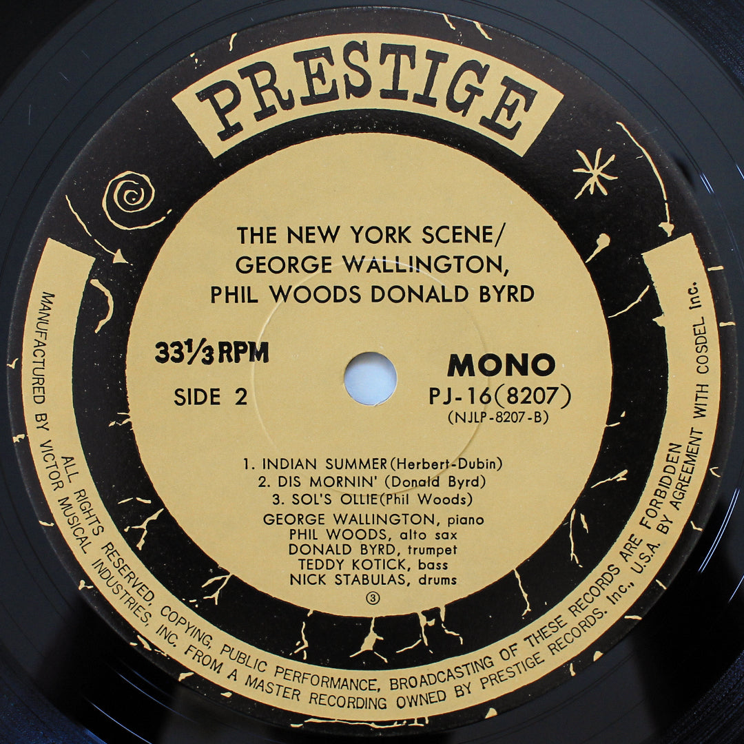 George Wallington Quintet Featuring Phil Woods, Donald Byrd - The New York Scene 33'lük LP PLAK Japan Vinyl