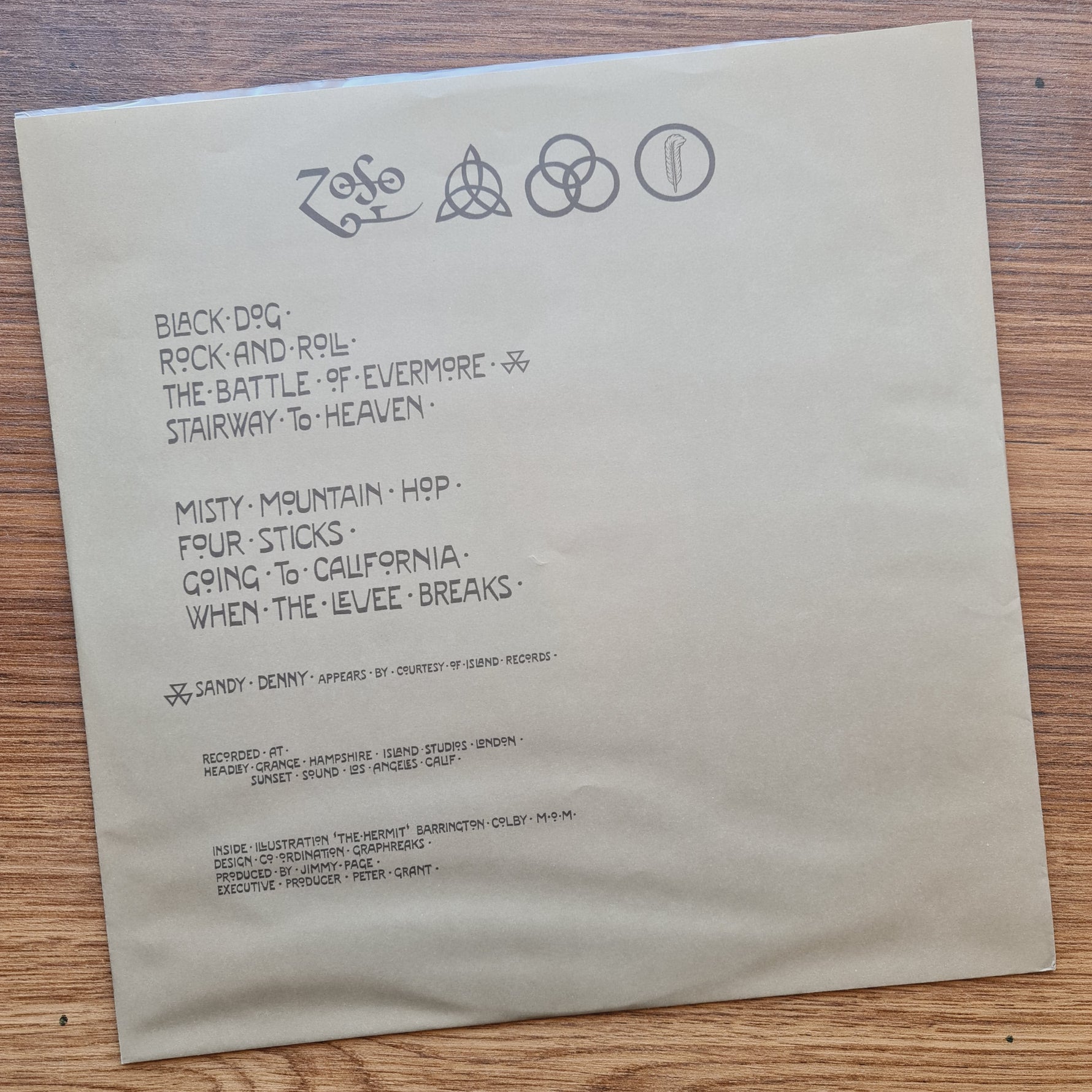 Led Zeppelin – IV 33'lük LP PLAK Japan Vinyl