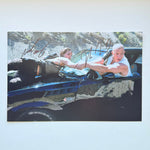Vin Diesel & Michelle Rodriguez 20x30 cm El İmzalı Fotoğraf (Ömür Boyu COA) Japan Vinyl