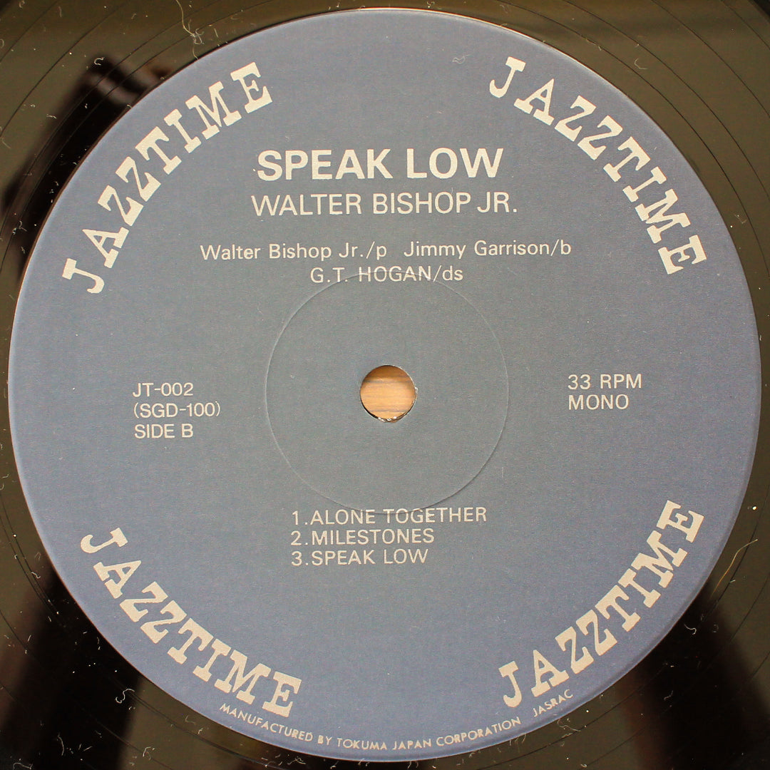 Walter Bishop Jr. Trio - Speak Low 33'lük LP PLAK Japan Vinyl