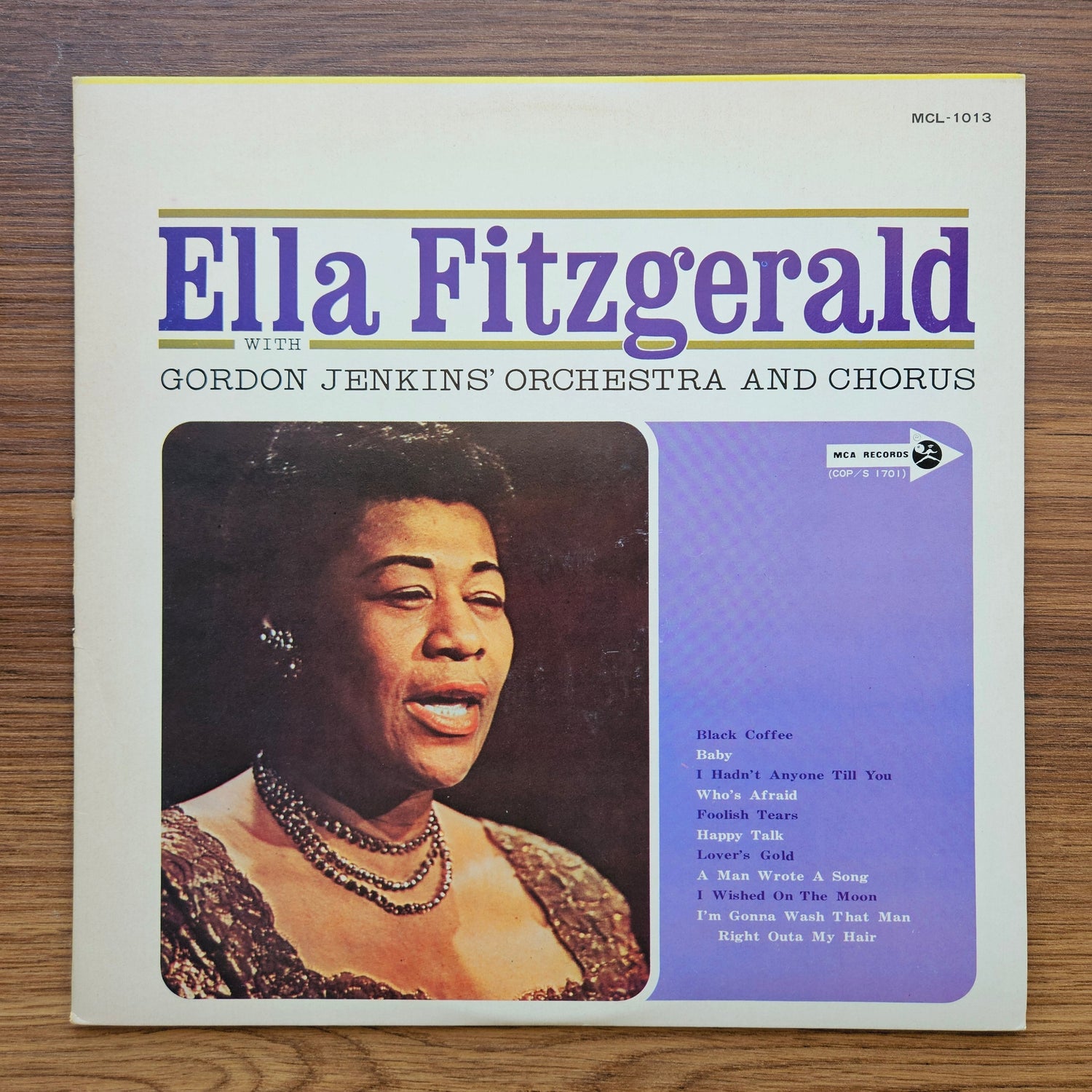 Ella Fitzgerald With Gordon Jenkins' Orchestra And Chorus 33'lük LP PLAK Japan Vinyl
