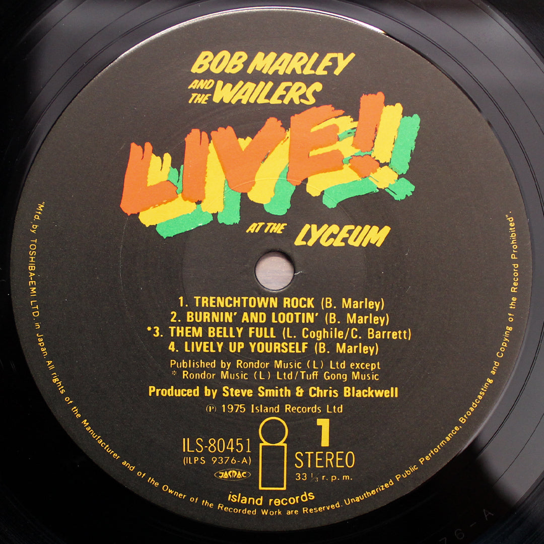 Bob Marley And The Wailers - Live! Japan Vinyl