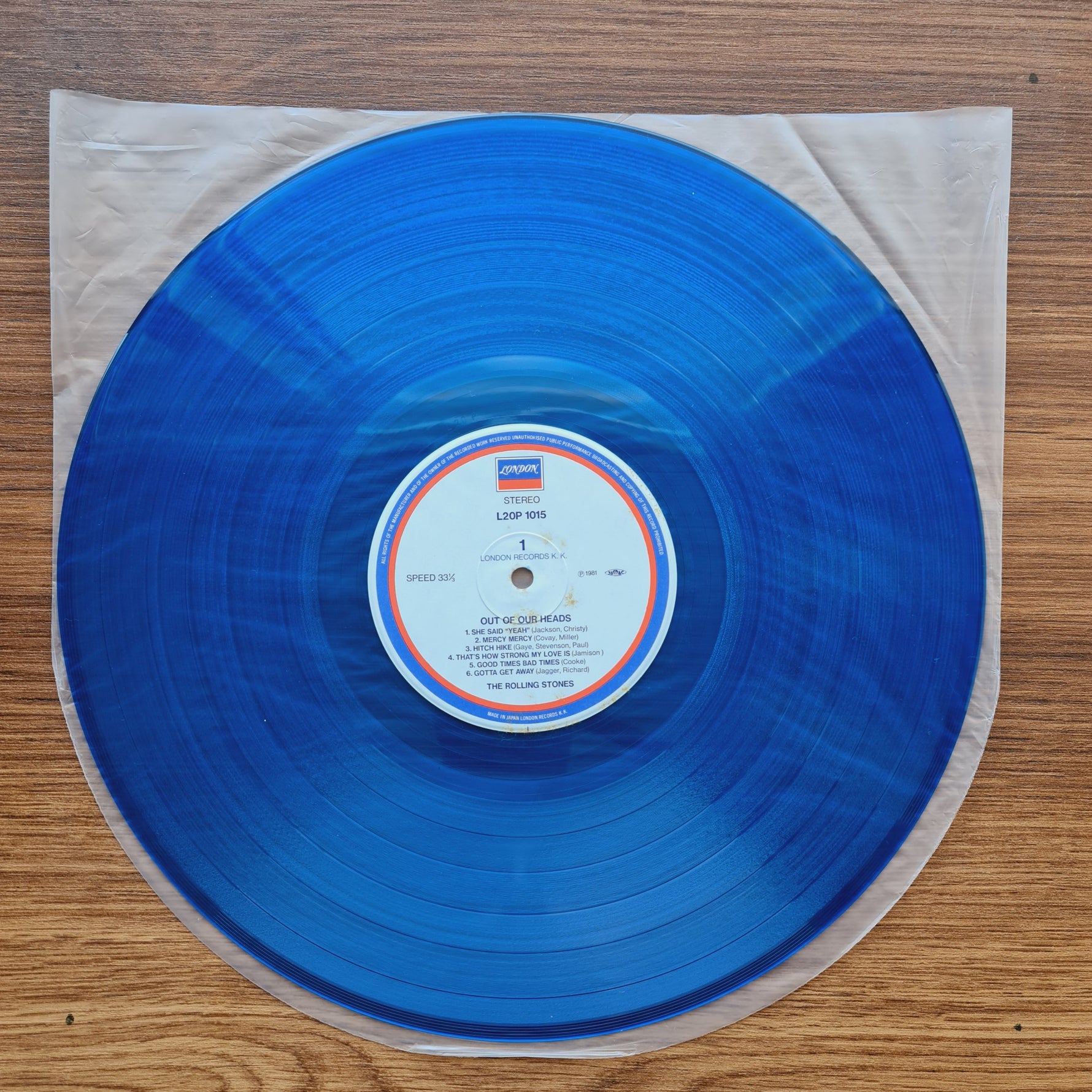 The Rolling Stones – Out Of Our Heads  (Blue Vinyl) 33'lük LP PLAK Japan Vinyl