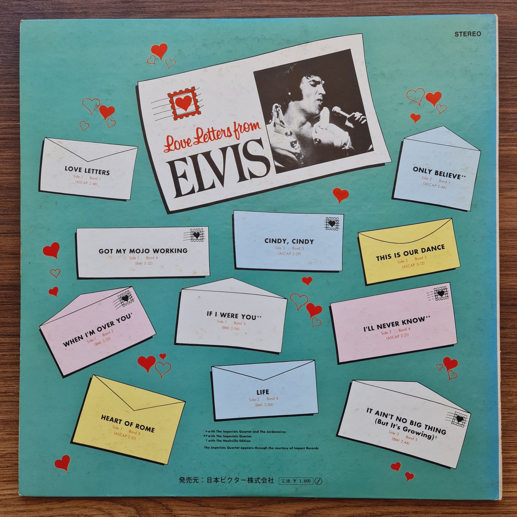 Elvis Presley – Love Letters From Elvis Japan Vinyl