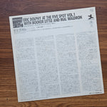 Eric Dolphy – At The Five Spot, Volume 1 33'lük LP PLAK Japan Vinyl