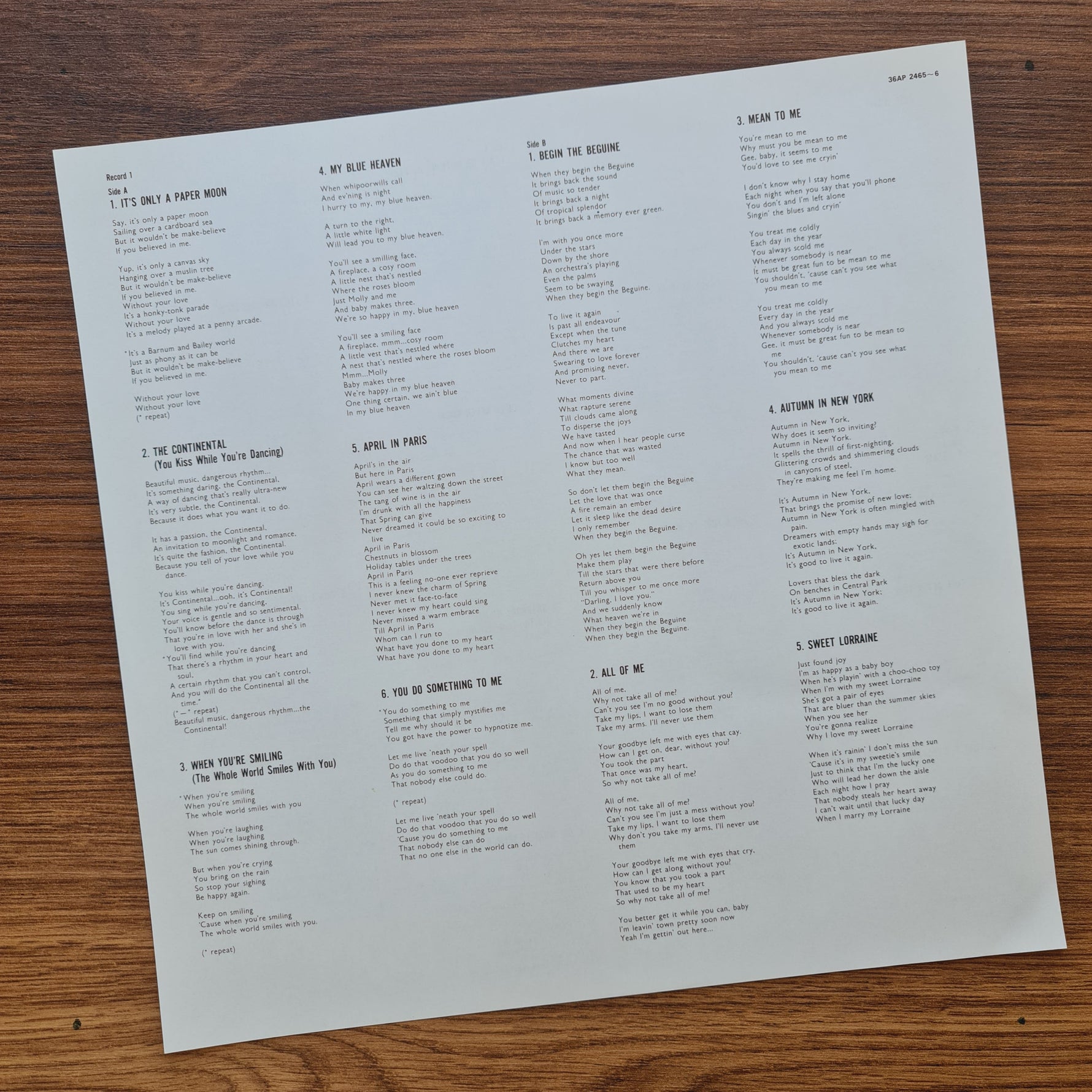 Frank Sinatra – Greatest Hits 33'lük LP PLAK Japan Vinyl