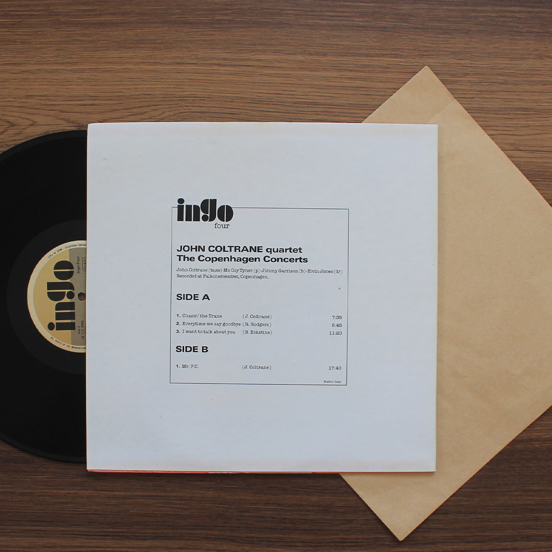 John Coltrane Quartet - The Copenhagen Concerts 33'lük LP PLAK Japan Vinyl