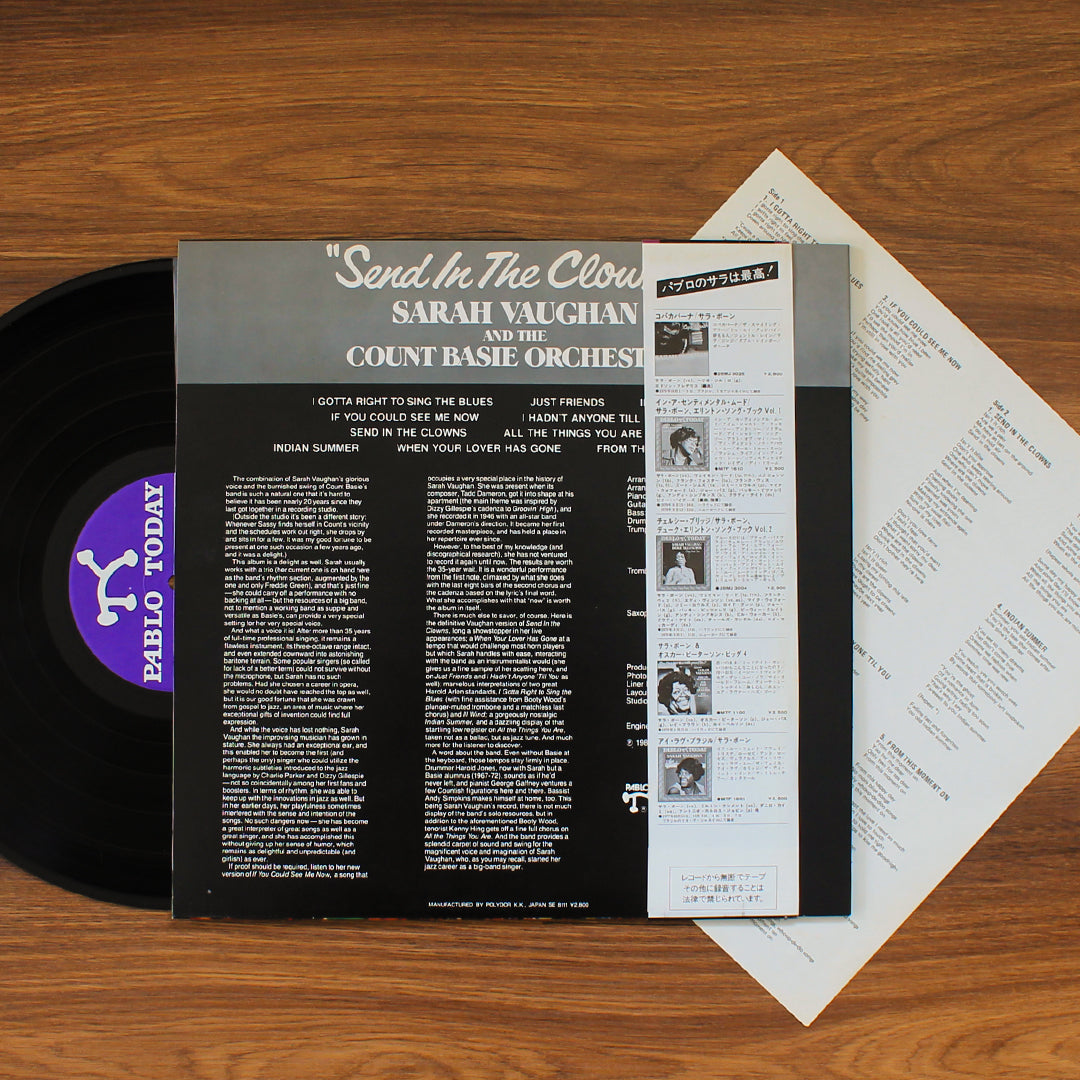 Sarah Vaughan & The Count Basie Orchestra - Send In The Clowns Japan Vinyl