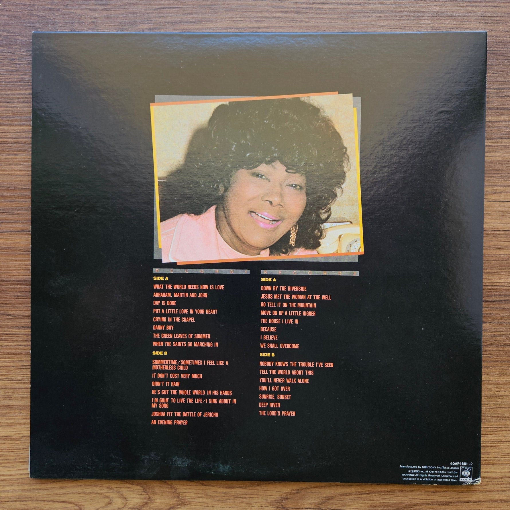 Mahalia Jackson – Mahalia Jackson 33'lük LP PLAK Japan Vinyl