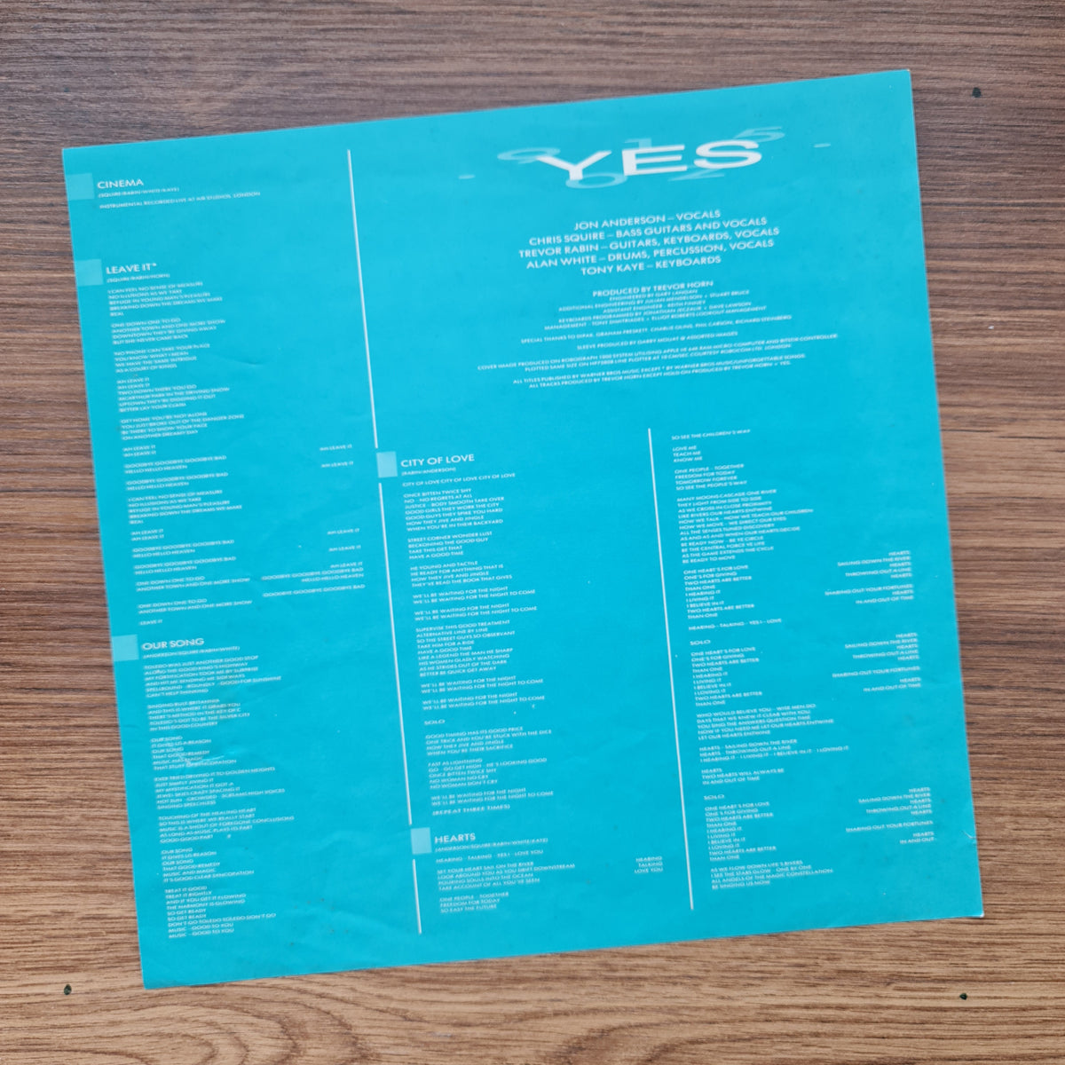 Yes – 90125 33'lük LP PLAK Japan Vinyl
