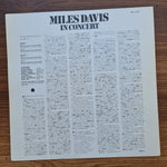 Miles Davis – In Concert 33'lük LP PLAK Japan Vinyl