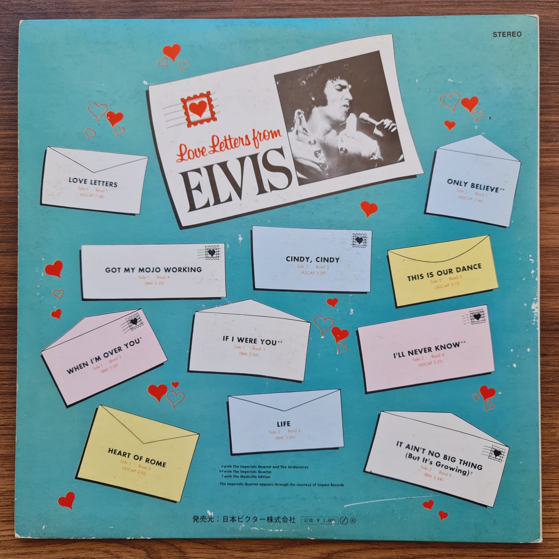 Elvis Presley – Love Letters From Elvis Japan Vinyl