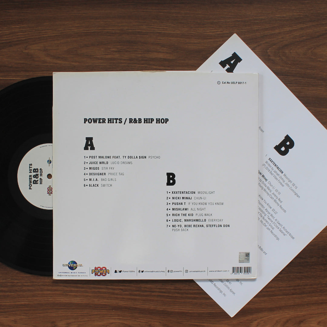 Power Hits R&B Hip Hop 33'lük LP PLAK Japan Vinyl