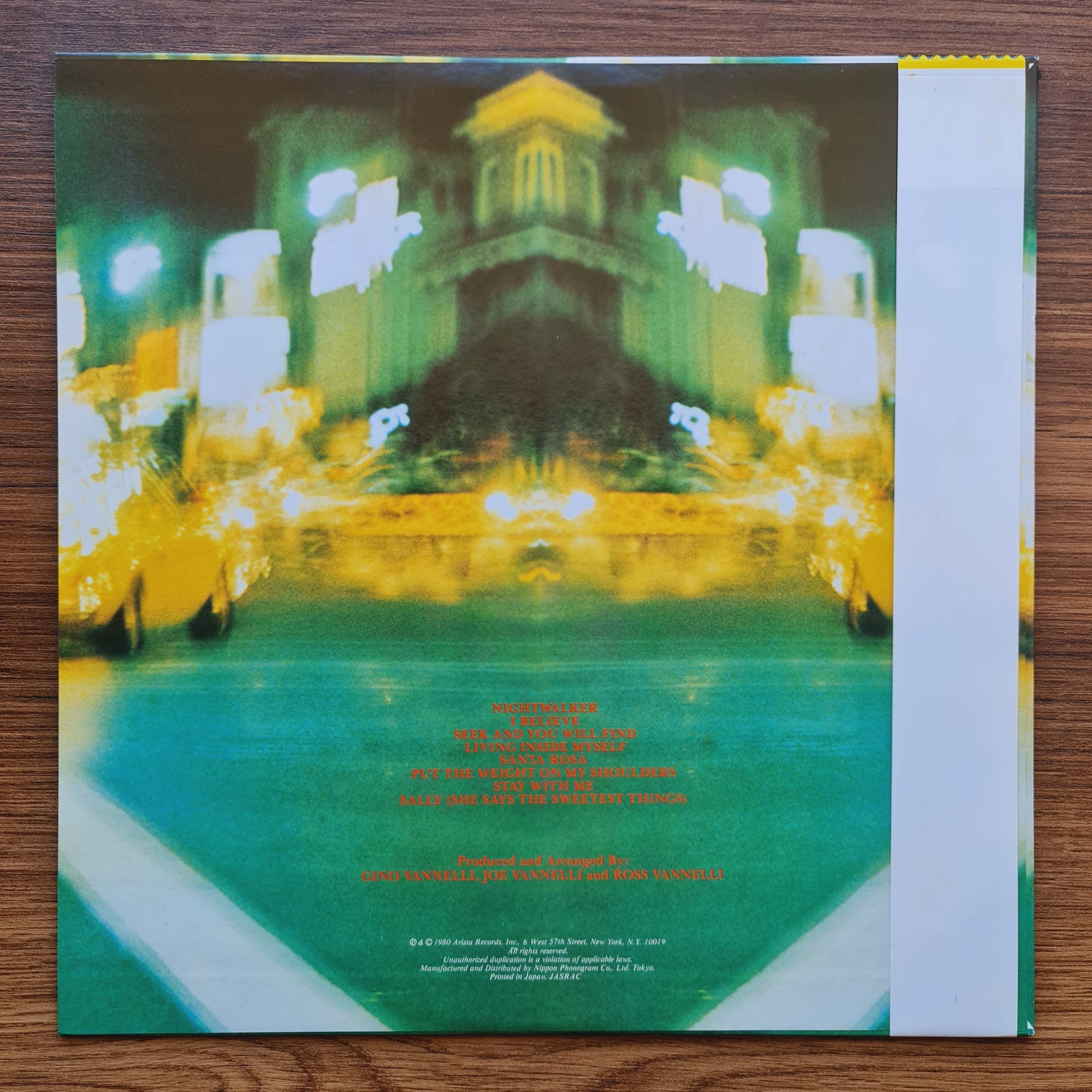 Gino Vannelli – Nightwalker 33'lük LP PLAK Japan Vinyl