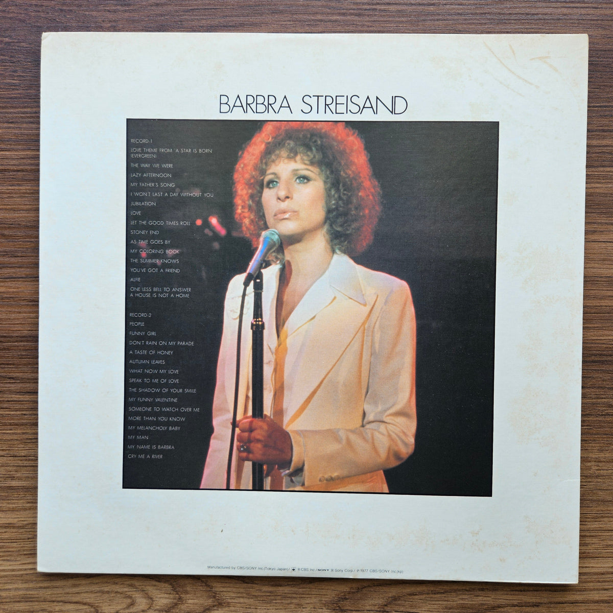 Barbra Streisand – Golden Grand Prix 30 33'lük LP PLAK Japan Vinyl