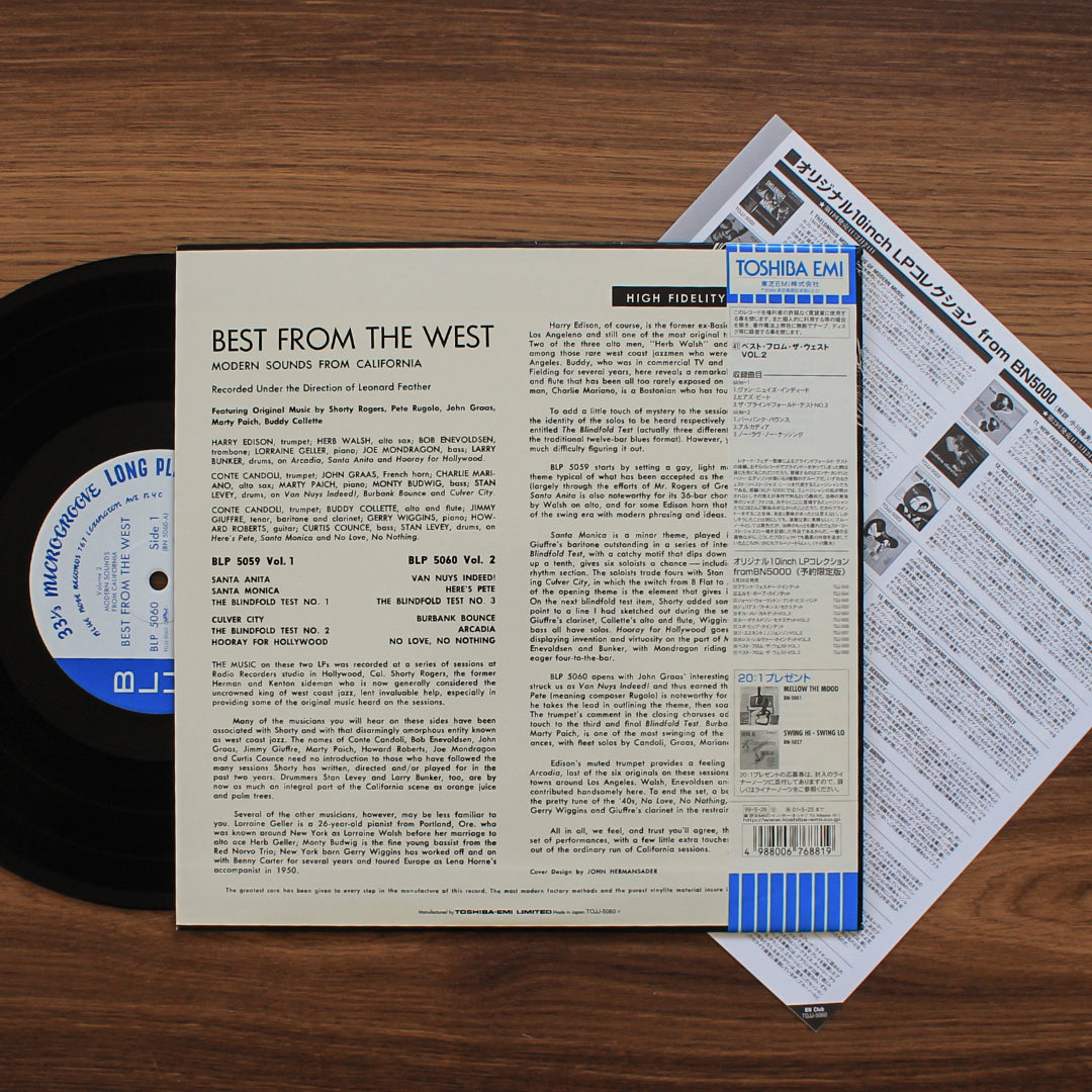 Best From The West Vol. 2 - Modern Sounds From California (10'' Plak) Japan Vinyl